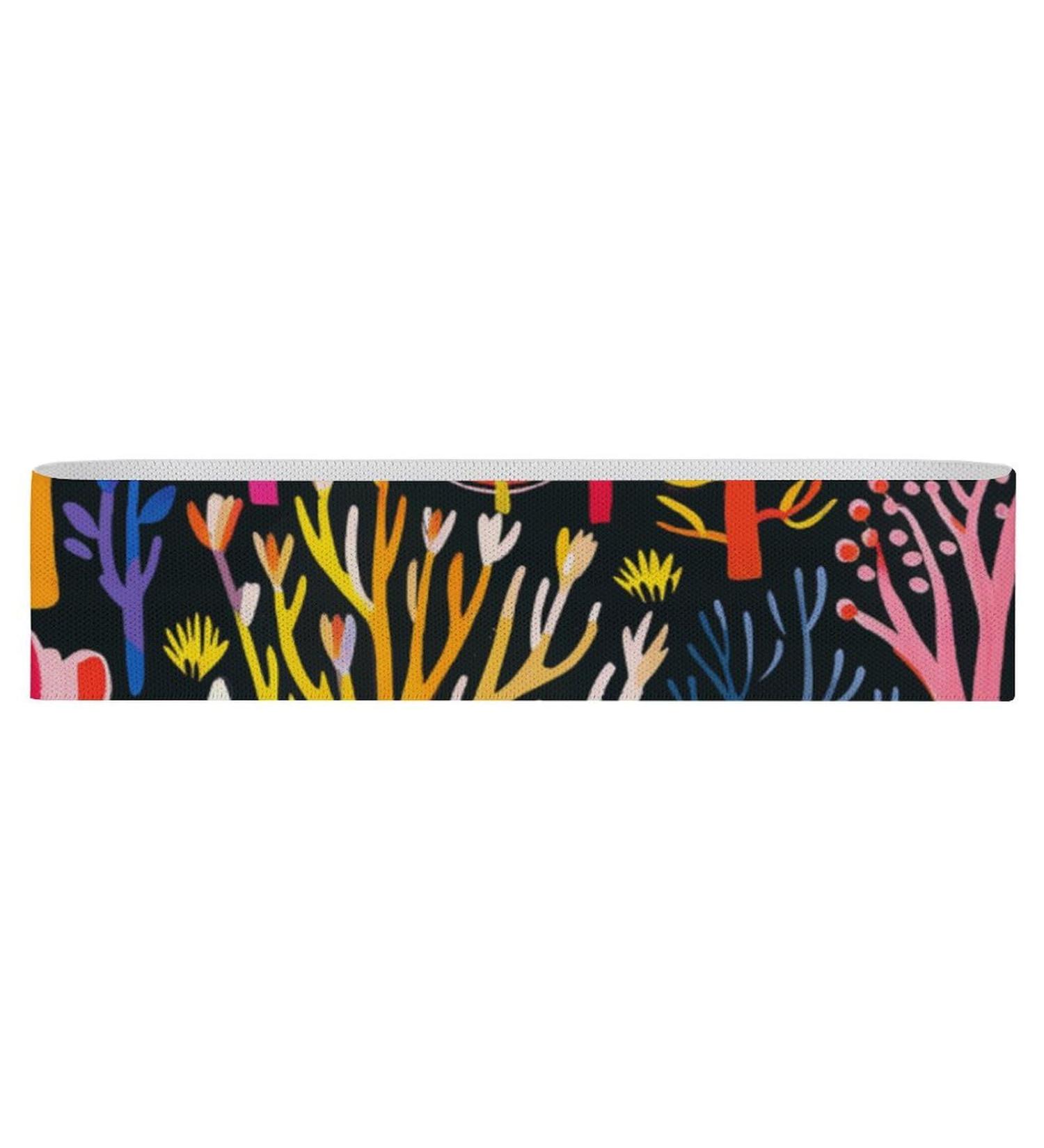 Buy Resistance Bands - Printed Elastic Fitness Bands for Strength Training & Leg Workouts - Buy Online on GoSupps.com