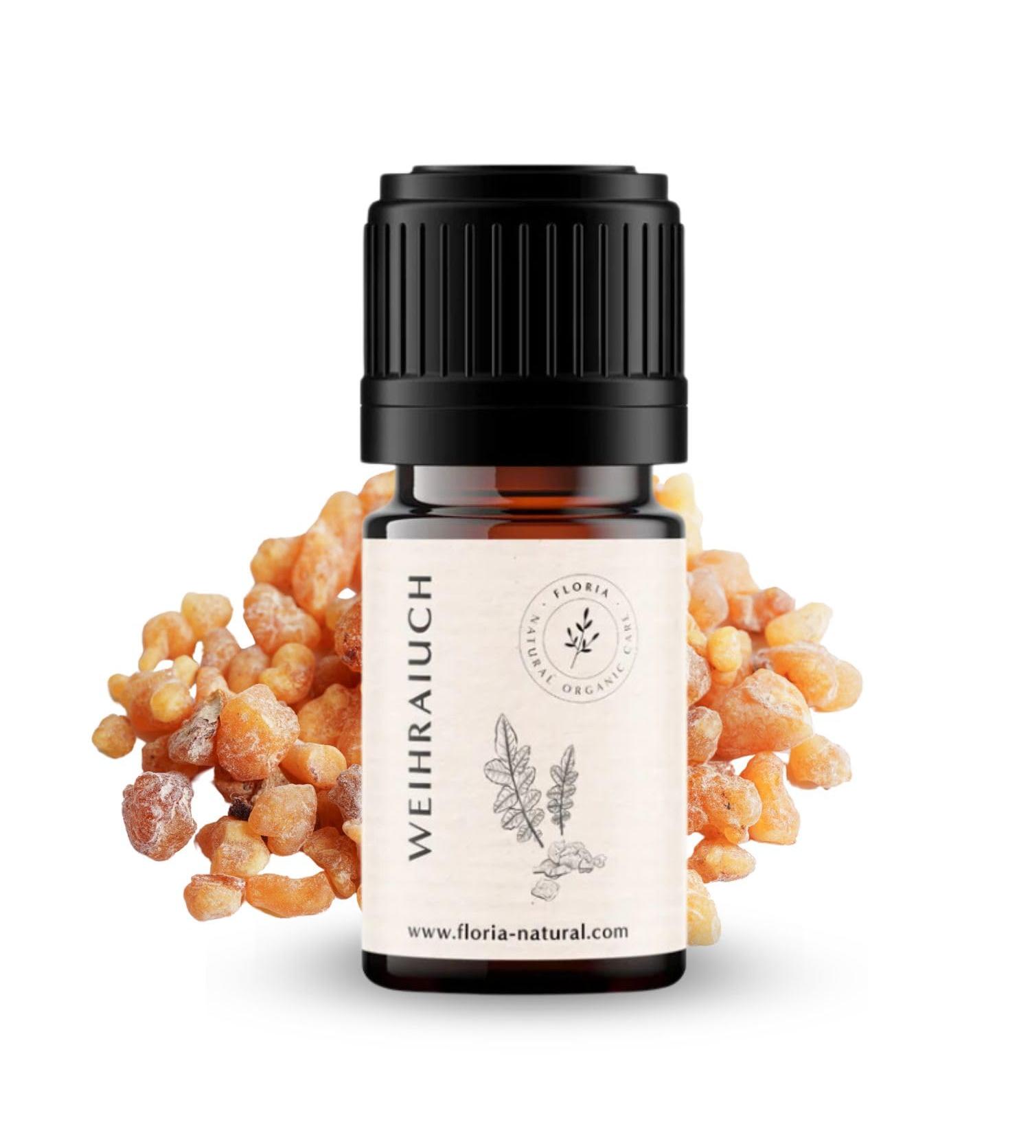 100% Natural Frankincense Essential Oil 5ml | Bio Incense Oil for Diffusers | Floria Natural Aromatherapy - Buy Online on GoSupps.com