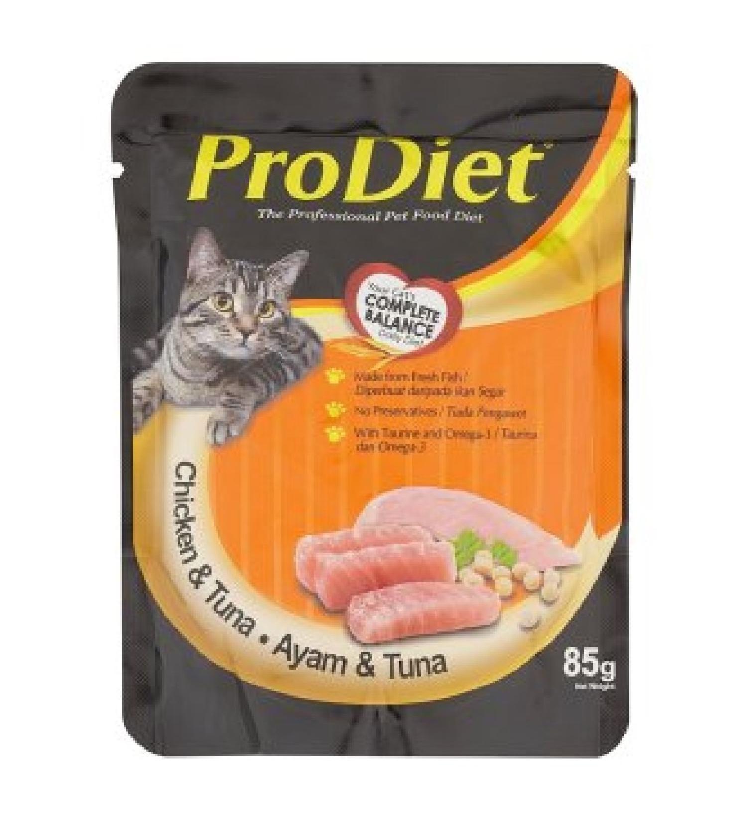 ProDiet Cat Food 85g (628MART) (Chicken & Tuna 12 Pack)