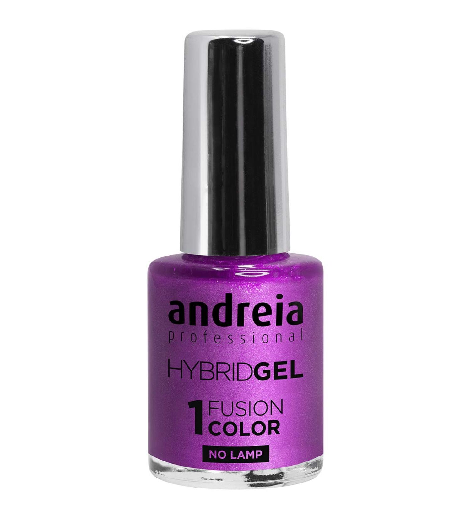Andreia Professional Hybrid Gel Nail Polish - 2 Steps and No Lamp Required Long Lasting and Easy Removal - Fusion Colour H52 Purple - Buy Online on GoSupps.com