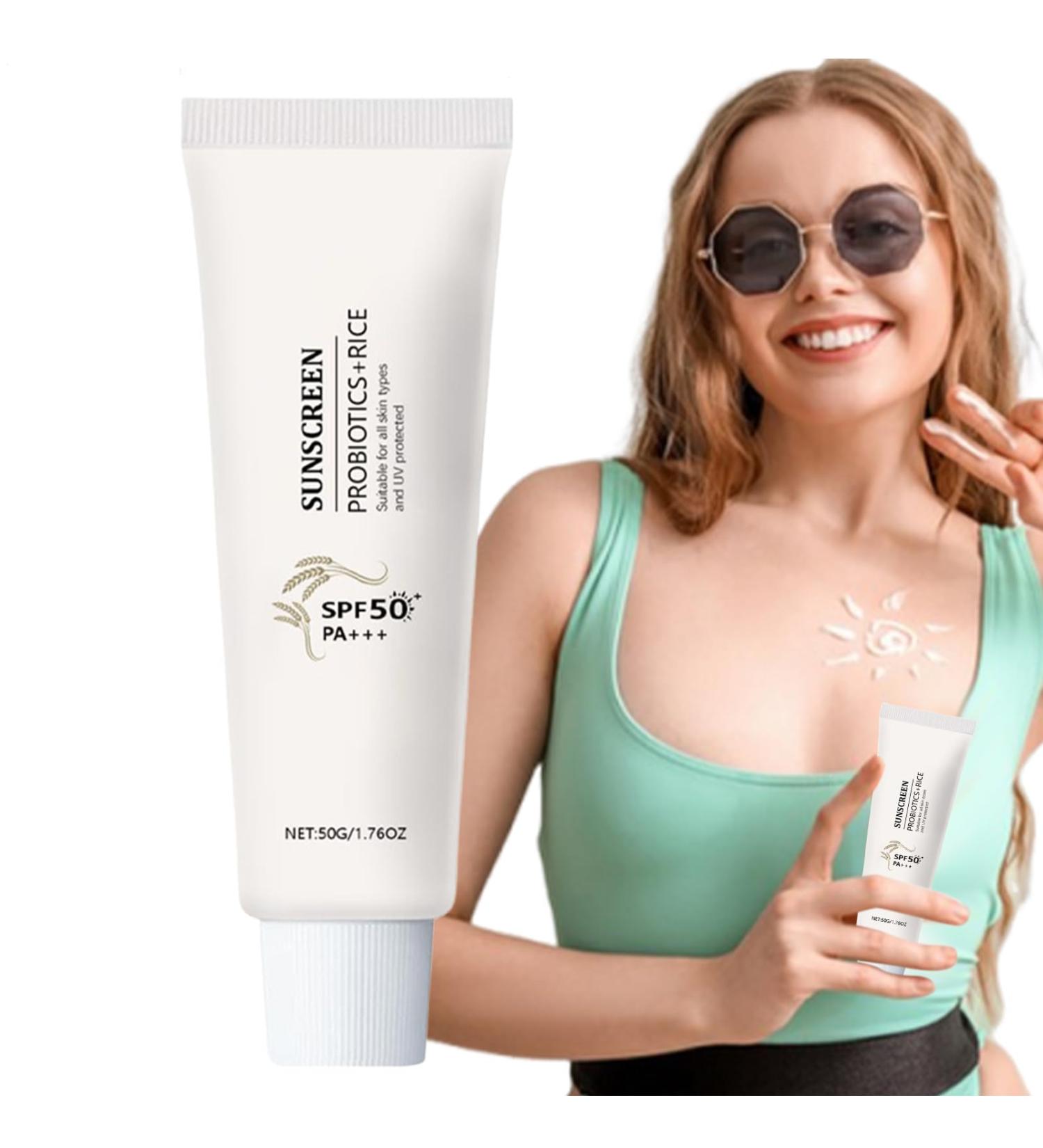 Moisturizing Sunscreen Travel Size for Women Portable Sunscreen Lotion SPF 50+ for Travel - Buy Online on GoSupps.com