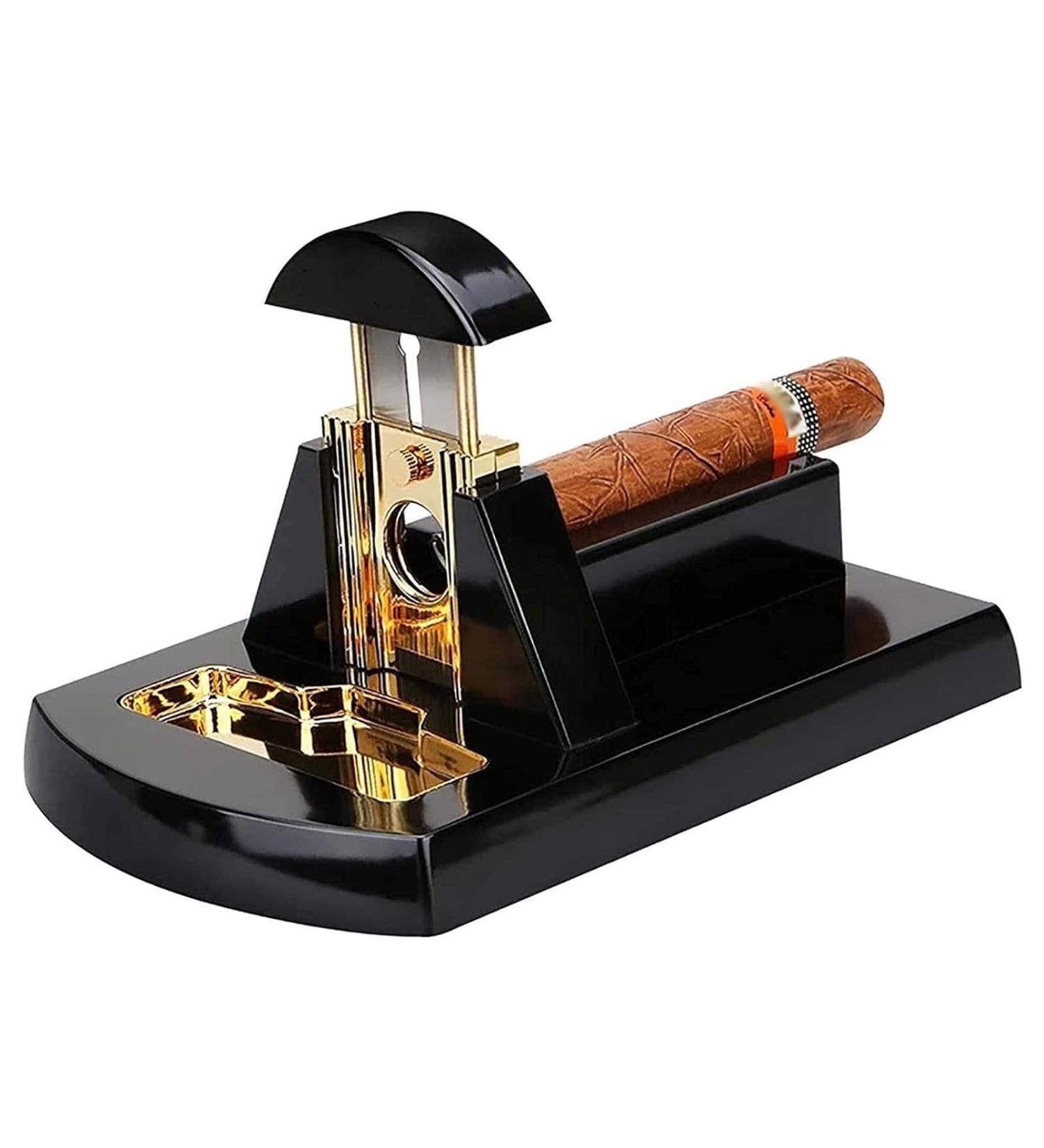 Table Top Cigar Cutter Desktop Sharp Cigar Scissors with Drawer Stainless Steel Thicker Guillotine Smooth Exquisite Desktop Cigar Scissors for Cut Most Size of Cigars - Buy Online on GoSupps.com