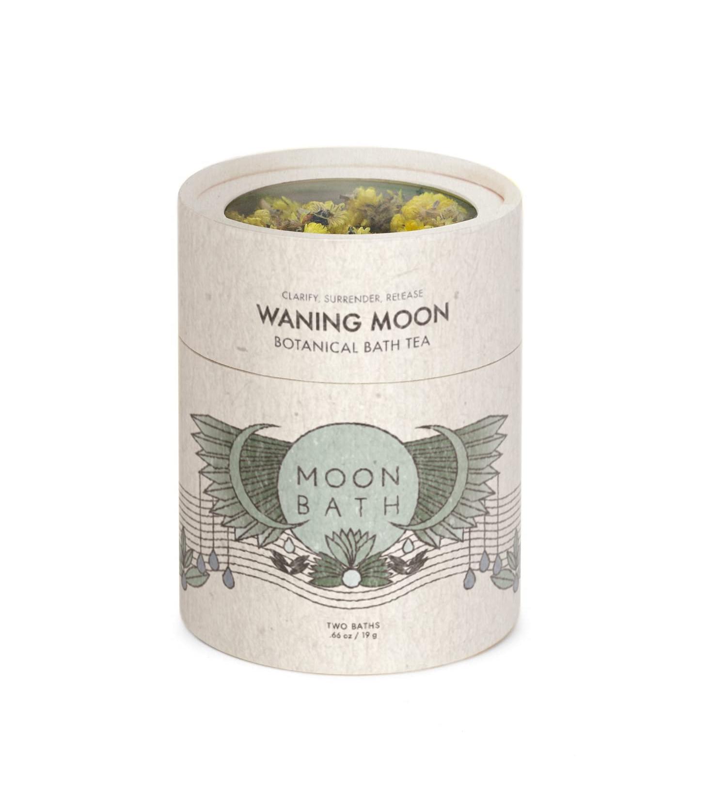 Waning Moon Botanical Bath Tea for Kapha Dosha Detox | Peppermint, Rosemary, Helichrysum | Organic Herbal Bath Soak for Natural Body Care | Loose Leaf Flowers | 2 Baths - Buy Online on GoSupps.com