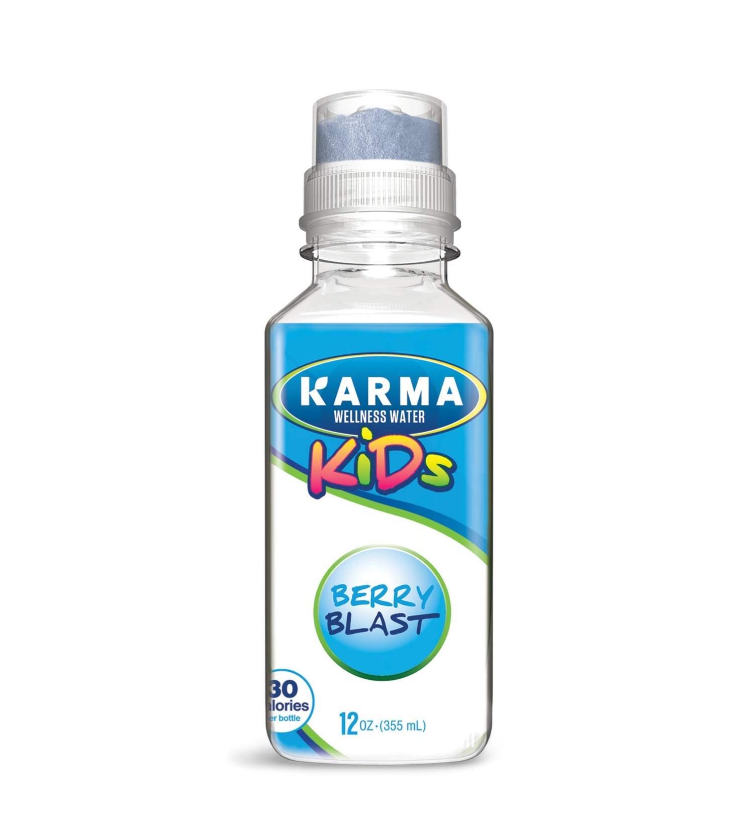 Karma Wellness Water Berry Blast Kids Hydration | Essential Vitamins, Low Calorie, Allergen Free | 144 Fl Oz - Buy Online on GoSupps.com