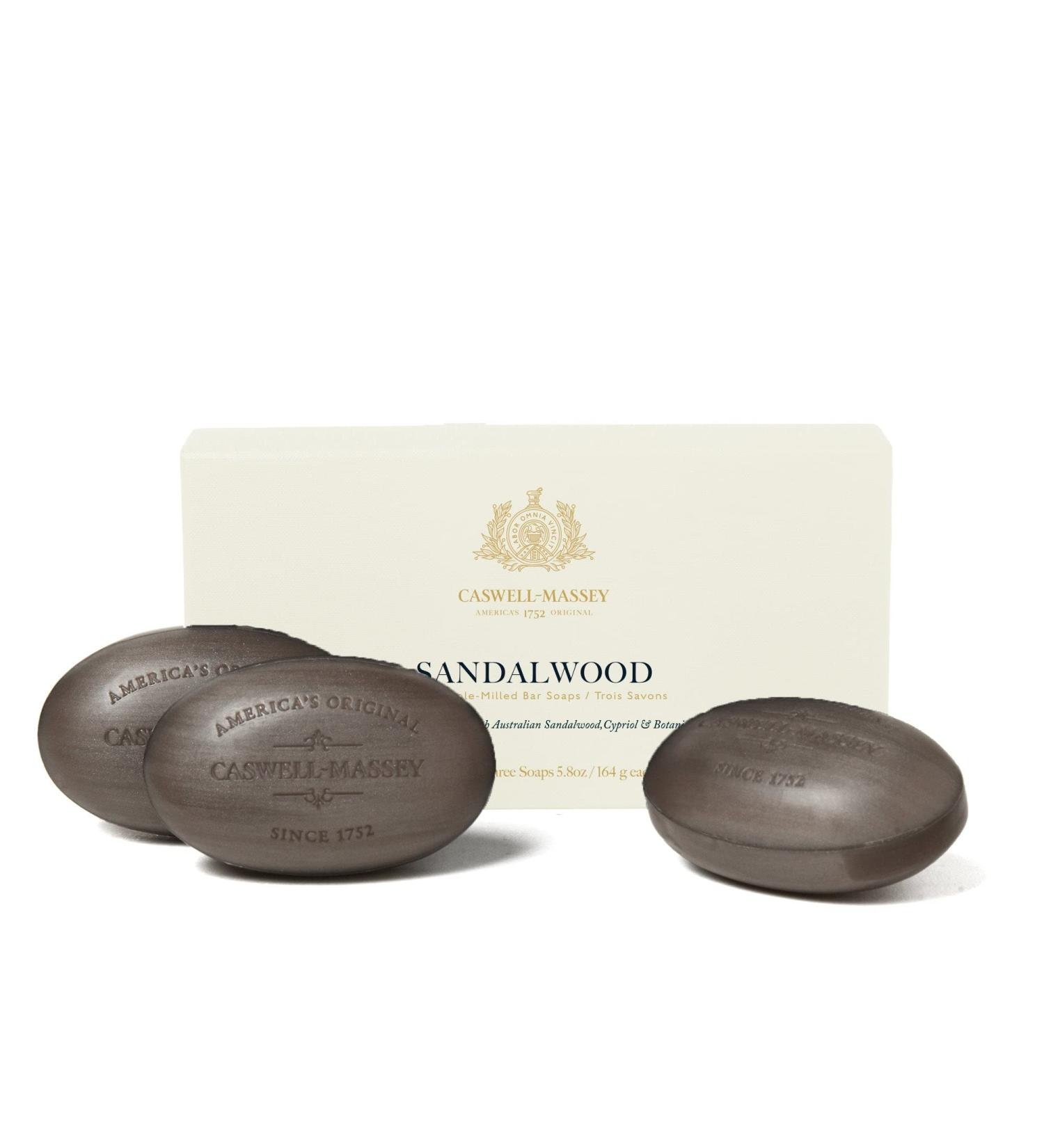 Centuries Sandalwood Three-Soap Set: Moisturizing Bath Soap for Men & Women - Made in USA 5.8 oz (Pack of 3) - Buy Online on GoSupps.com