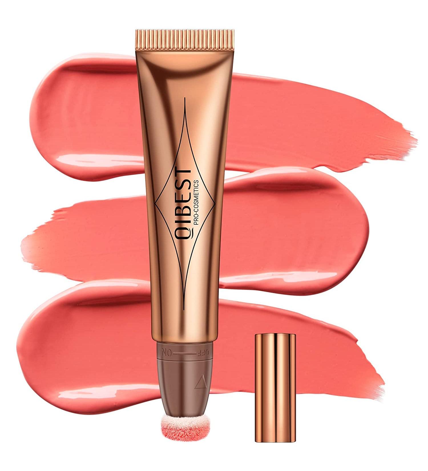 Mysense Liquid Blush Makeup Cream Blush Beauty Wand Liquid Face Concealer Contouring with Cushion Applicator Natural Matte Finish Blendable Super Silky Cream Blush Stick 02 Peach Pink Blush #02 Liquid Blush Wand - Peach Pink - Buy Online on GoSupps.com