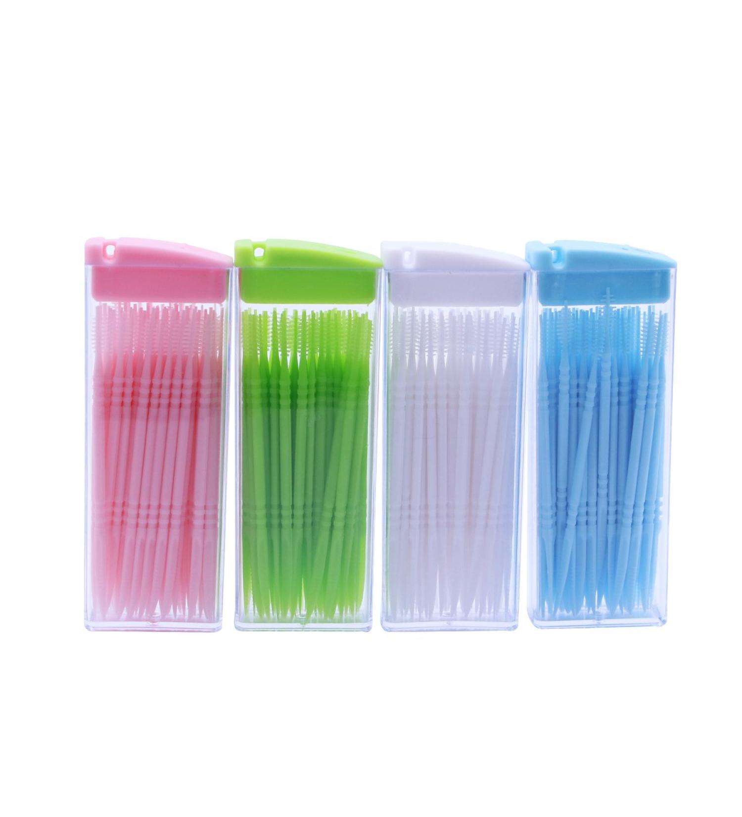 Buy Supvox Interdental Brushes - Double Head Dental Cleaning Tools (200 Pieces) for Effective Oral Care - Random Color - International Shipping Available - Buy Online on GoSupps.com