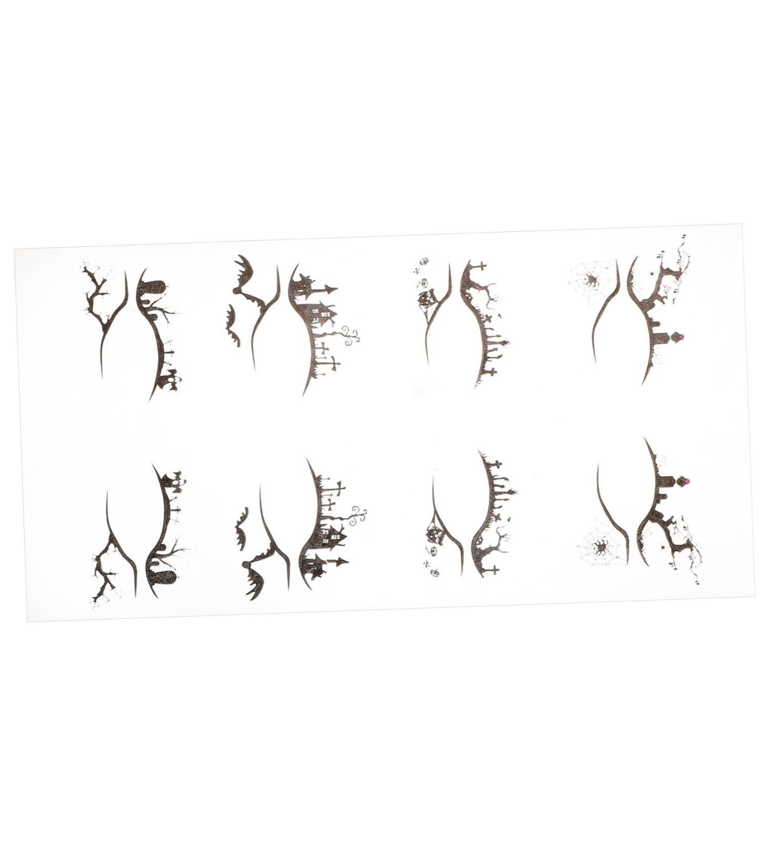 Healeved 4 Pairs Halloween Eyeliner Stickers Eye Makeup Stickers for Women Adhesive Eye Shadow Stickers Temporary Eye Makeup Decals Temporary Eye Makeup Stickers Eye Shadow Decals - Buy Online on GoSupps.com