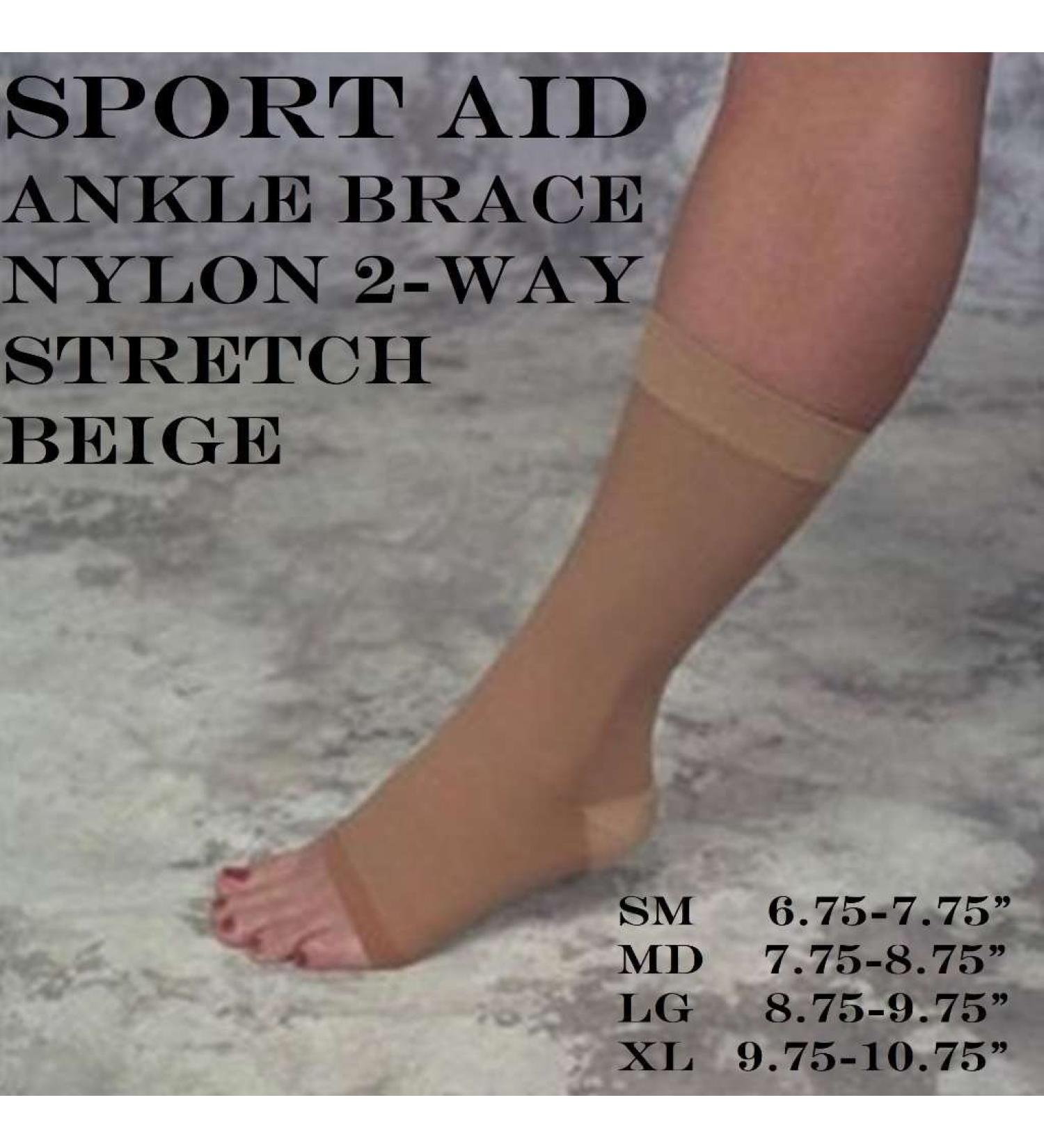 Ankle Brace Nylon Slip-on S-a X-tra Large Beige