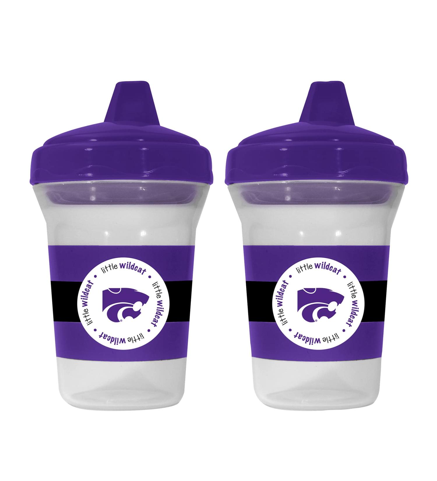 BabyFanatic Sippy Cup 2-Pack - NCAA Kansas State Wildcats - Officially Licensed Toddler & Baby Cup Set
