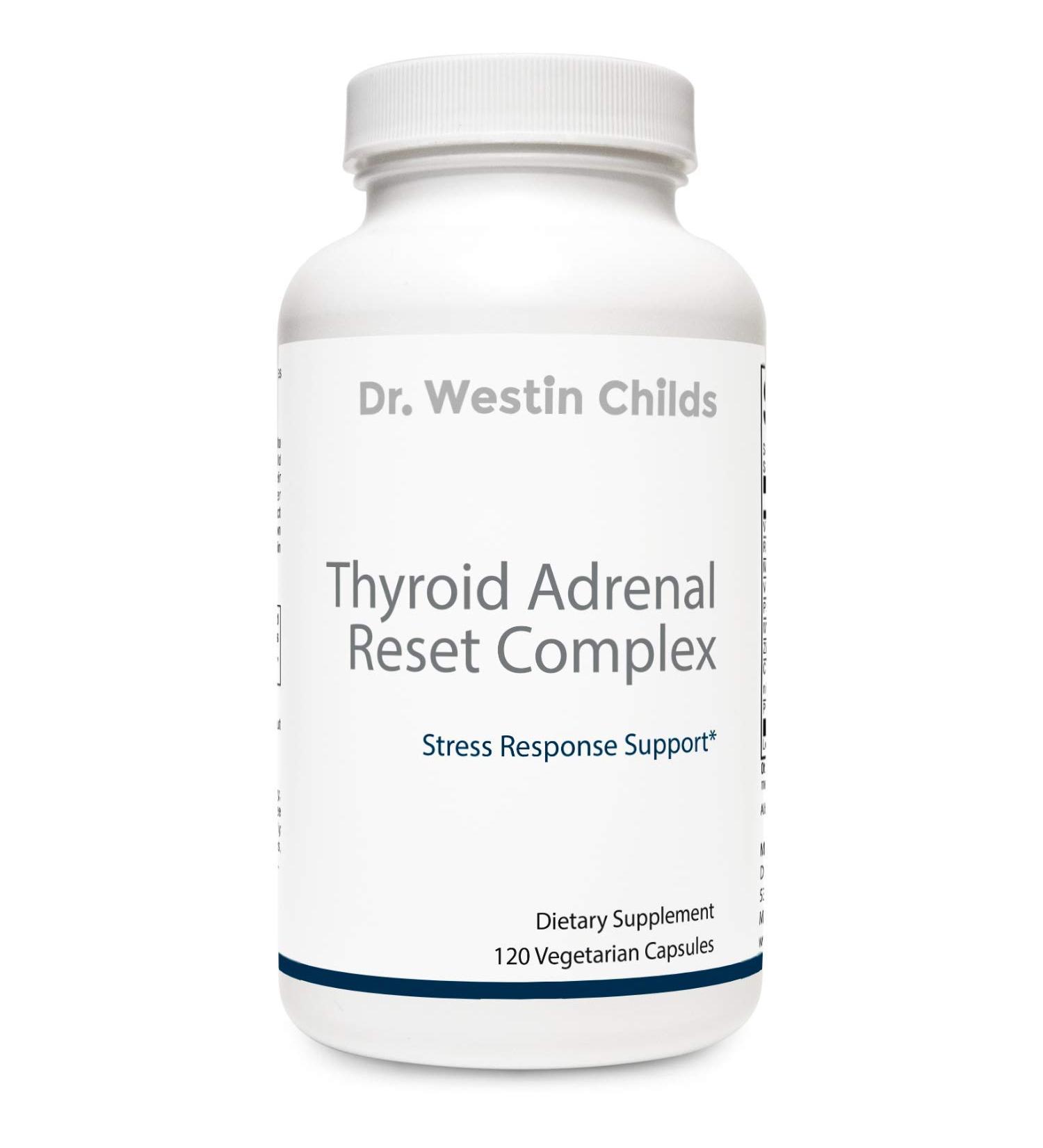 Dr. Westin Childs Thyroid Adrenal Reset Complex - Thyroid & Adrenal Support (120 Capsules) | Non-GMO & GMP Certified - Buy Online on GoSupps.com