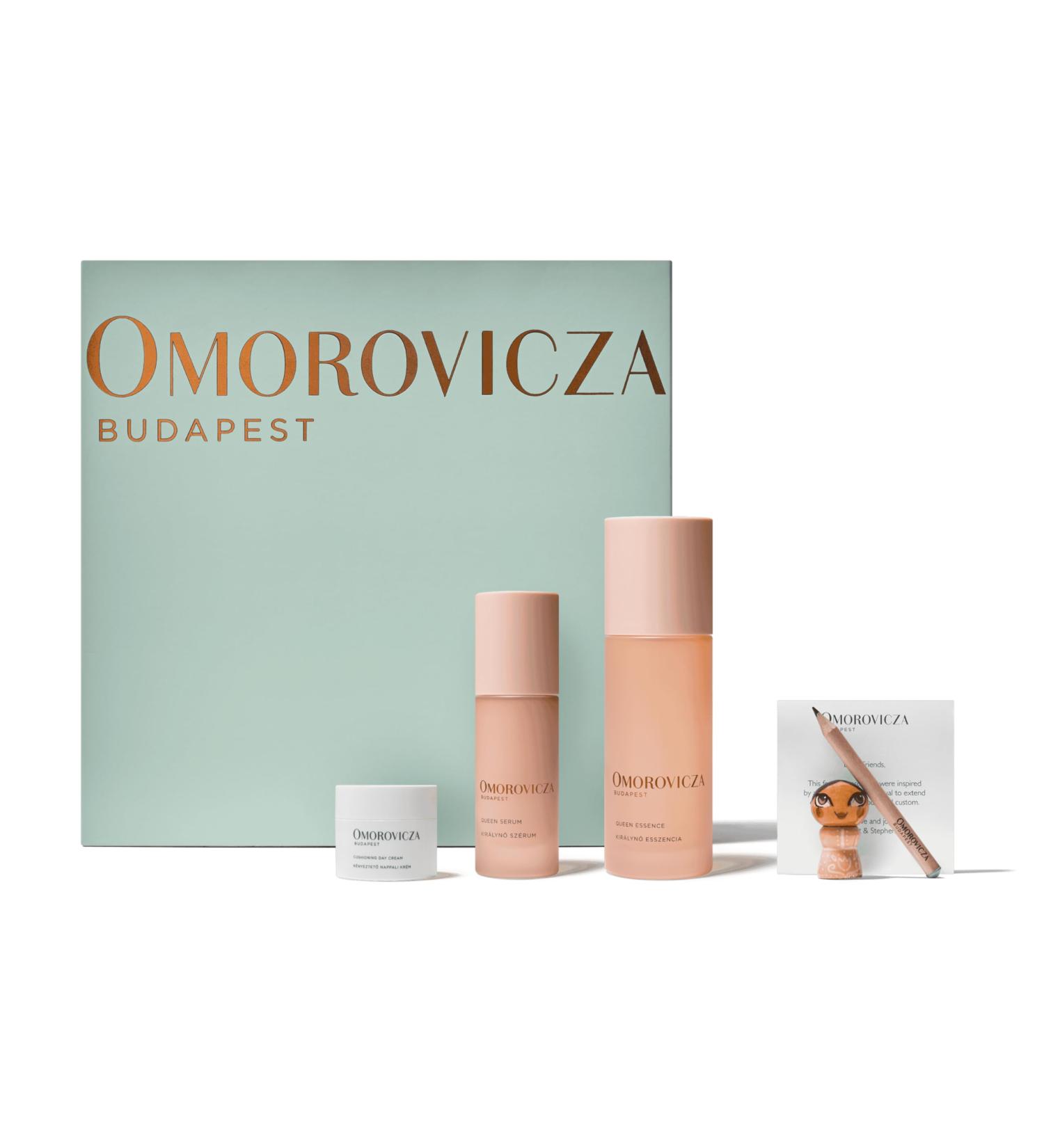 Omorovicza Daily Queen Trio 3-Step Anti-Aging Skincare Set with Queen Essence Queen Serum & Cushioning Day Cream to Hydrate Firm & Visibly Reduce Wrinkles Christmas Gifts & Stocking Stuffers - Buy Online on GoSupps.com