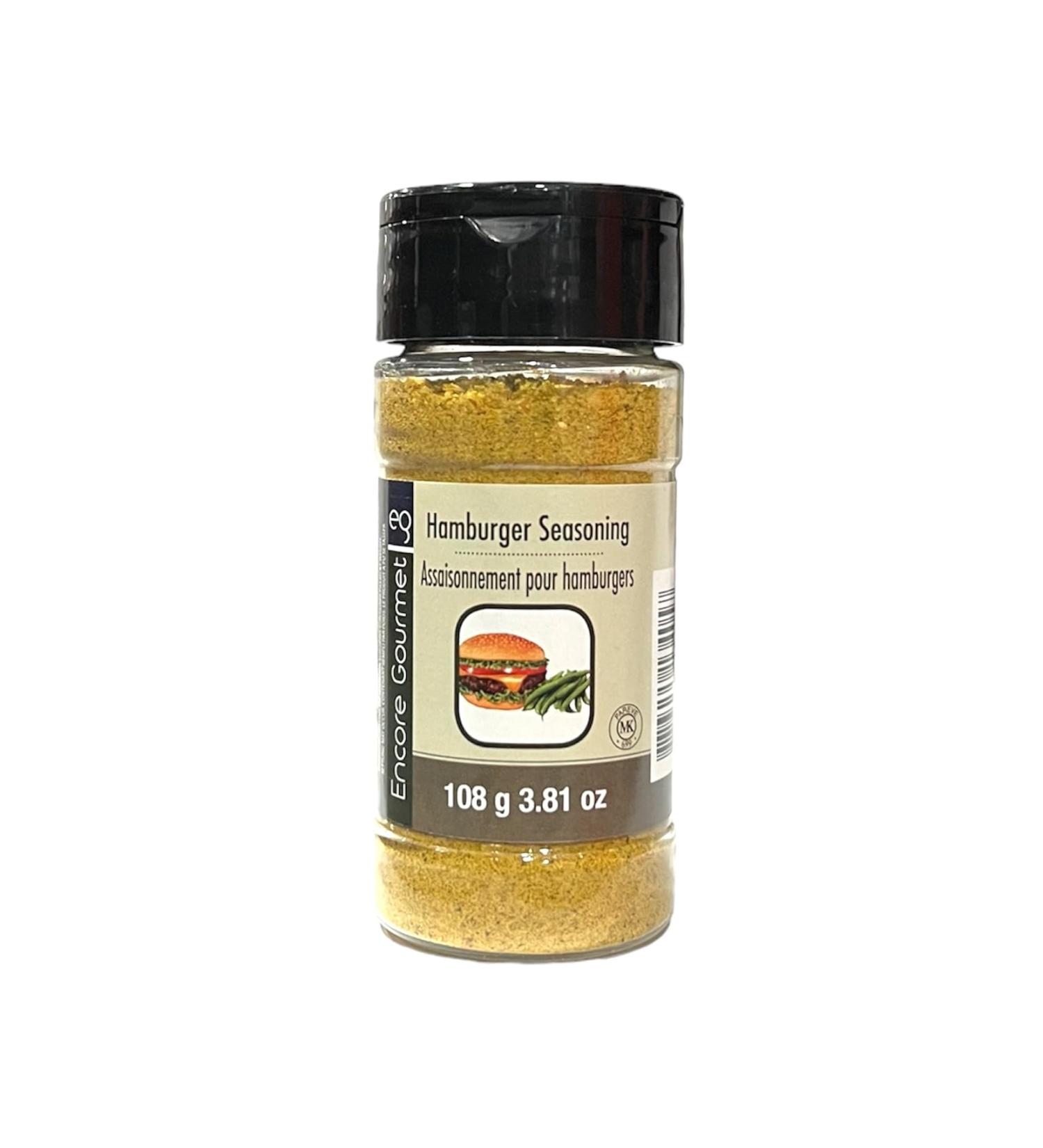 Encore Hamburger Seasoning 108g - Perfect Blend of Herbs and Spices Versatile Uses Convenient Packaging of 108g
