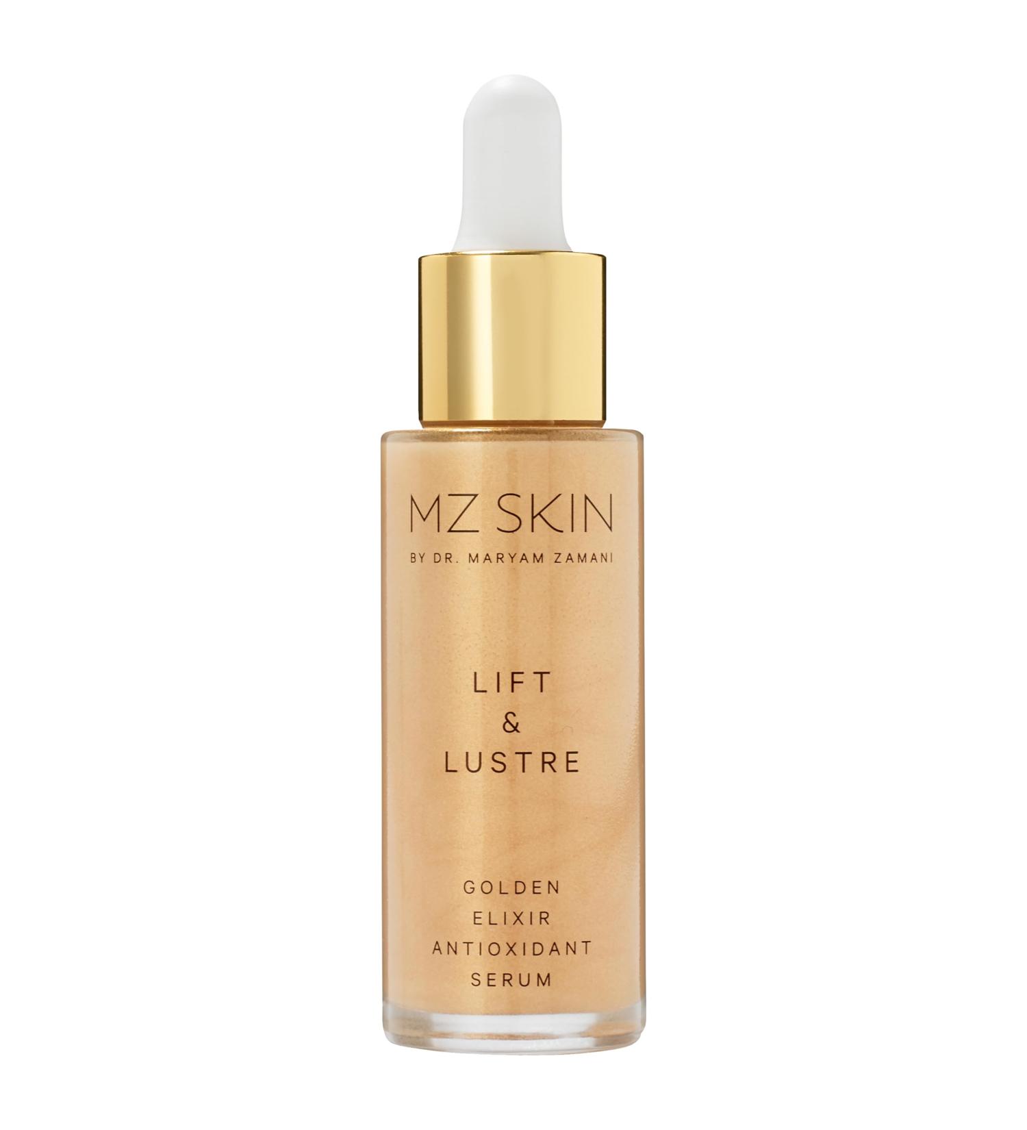 MZ SKIN | LIFT & LUSTRE | Golden Elixir | Antioxidant and Anti-ageing Serum | Hyaluronic Acid | Vegan - Buy Online on GoSupps.com
