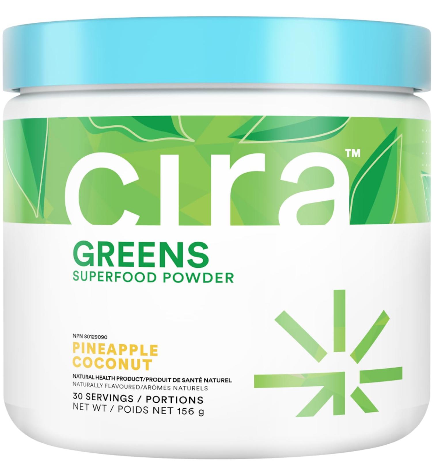 Cira Daily Greens - Naturally Sweetened Organic Spirulina Superfood Powder with Premium Antioxidant-Rich Ingredients for Debloating Digestion & Energy - Pineapple Coconut 30 Servings - Buy Online on GoSupps.com