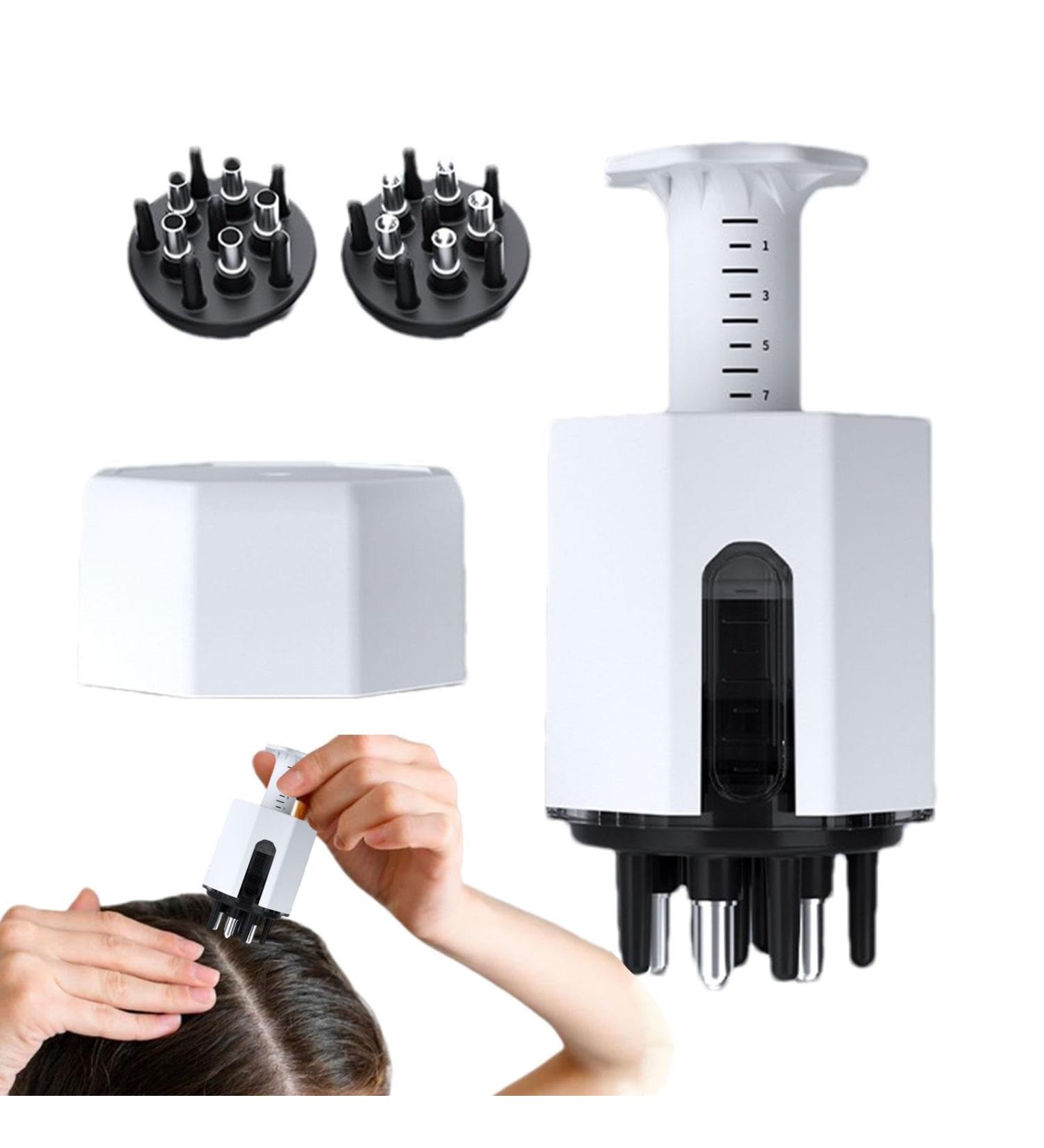 Getewily Hair Oil Applicator | Portable Scalp & Head Massage Device | Liquid Head Comb for At Home & On-the-Go Use - White - Buy Online on GoSupps.com