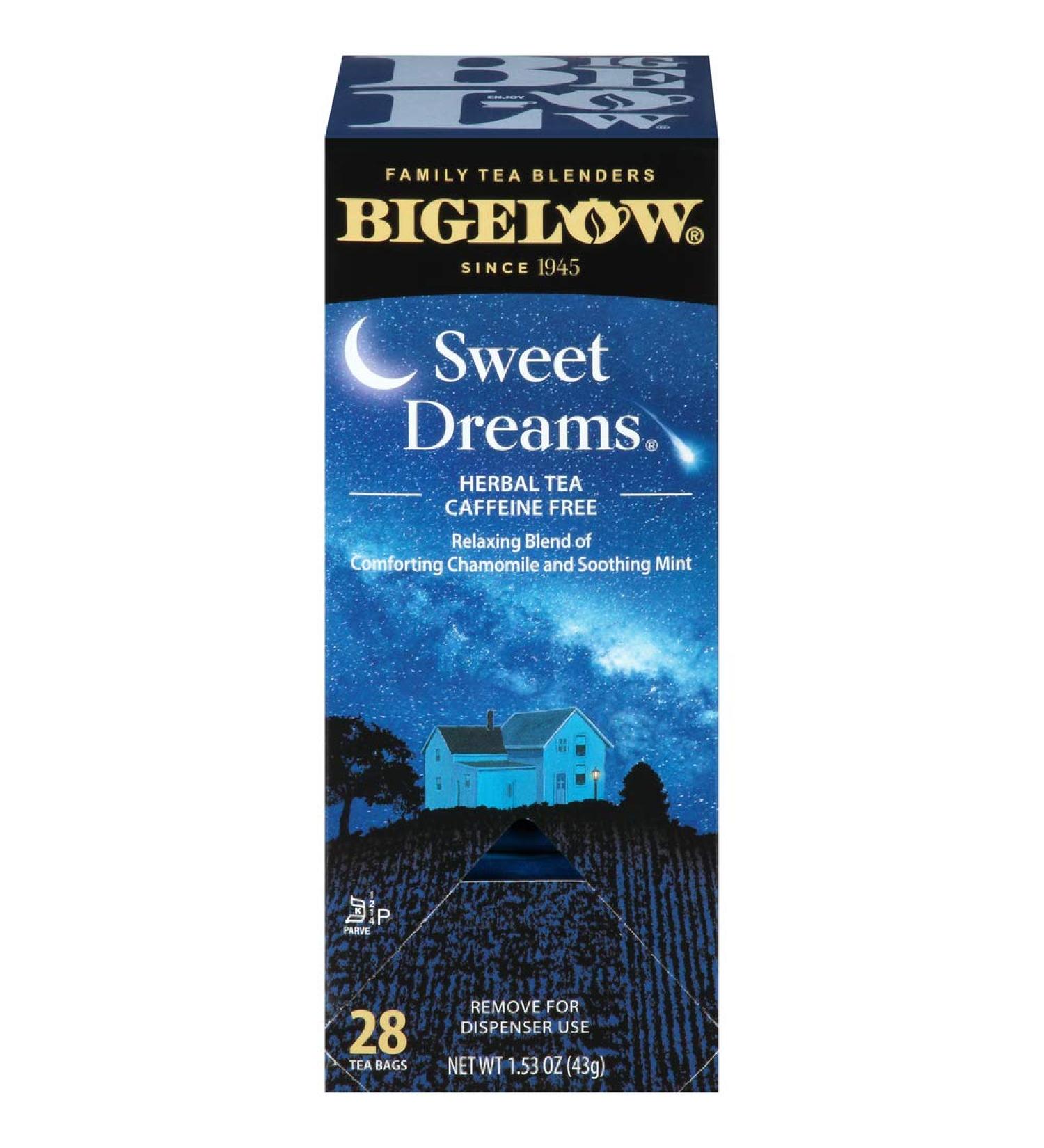 Bigelow Sweet Dreams Herbal Tea - 28 Count | Relaxing Bedtime Tea - Buy Online on GoSupps.com
