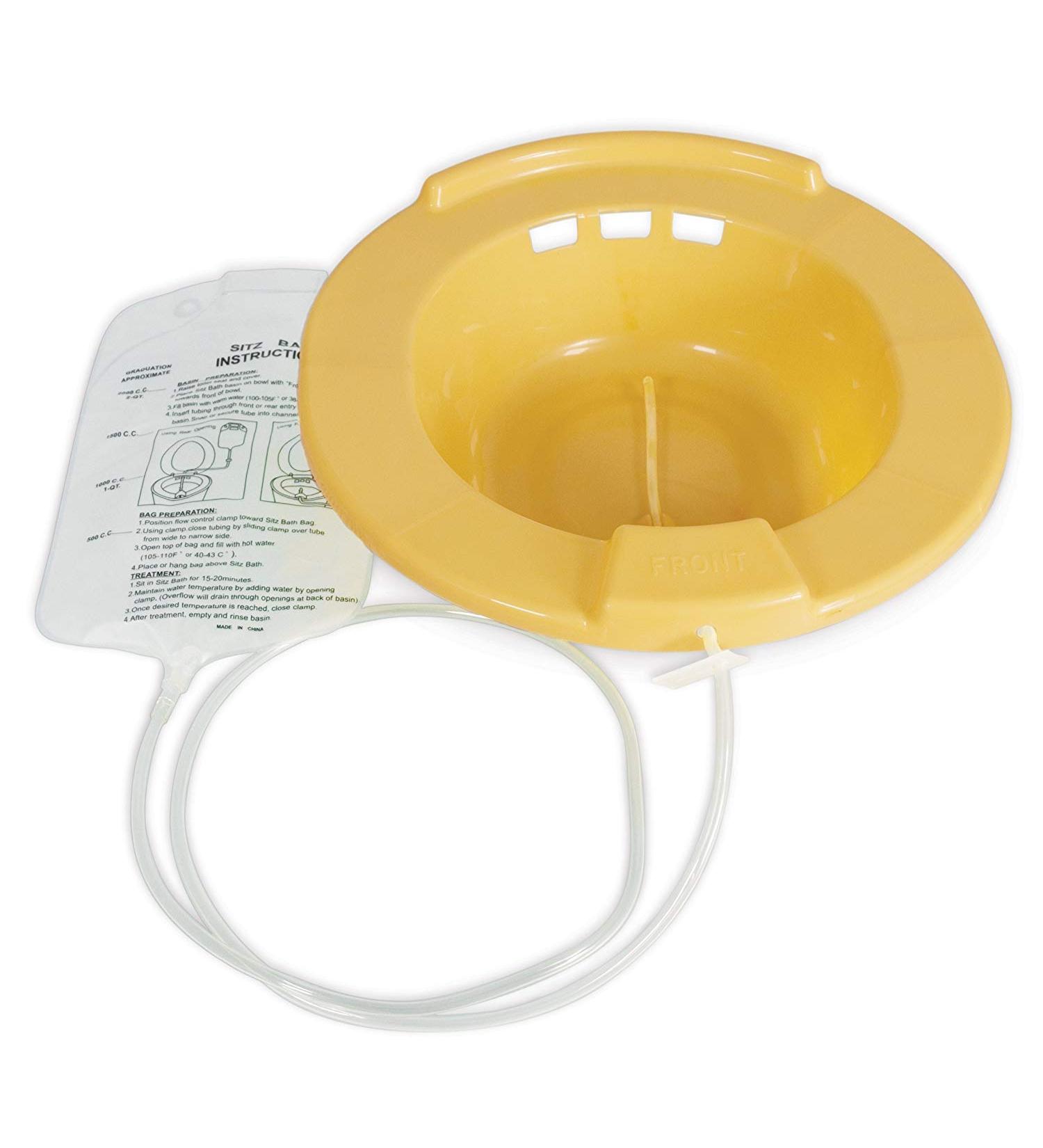 Avantia Therapeutic Sitz Bath for Hemorrhoids, Postpartum Pain & UTIs - Fits Most Toilets - 1 Count - Buy Online on GoSupps.com