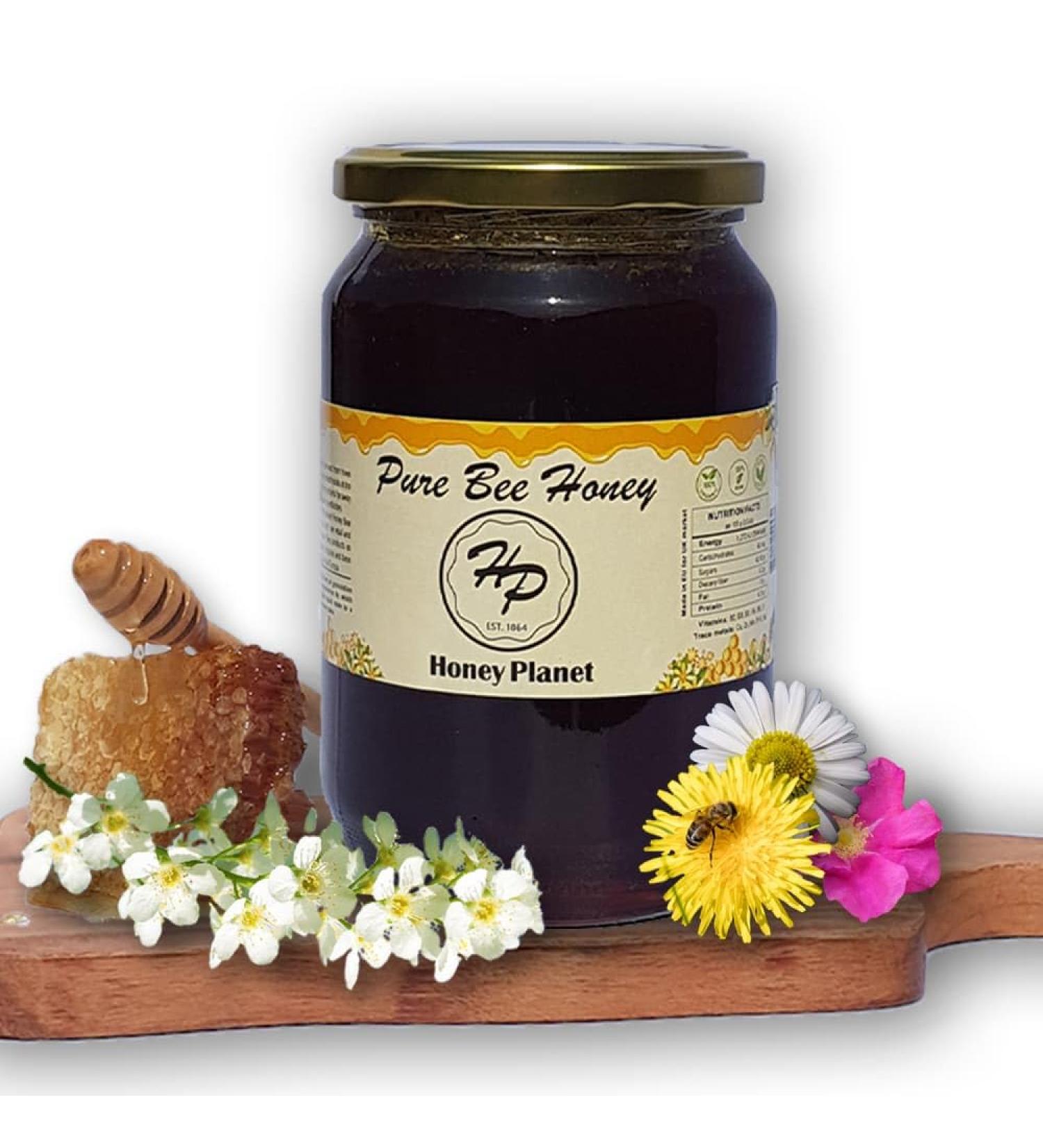 Natural Wild Forest Mountain Raw Honey from ECO/BIO Area Unheated Unpasteraised Unfiltered Mountain Honey harvested in our own Bee Farm eco fresh from honey comb (Large 1000 gram) 1 kg (Pack of 1) 1000.0 - Buy Online on GoSupps.com