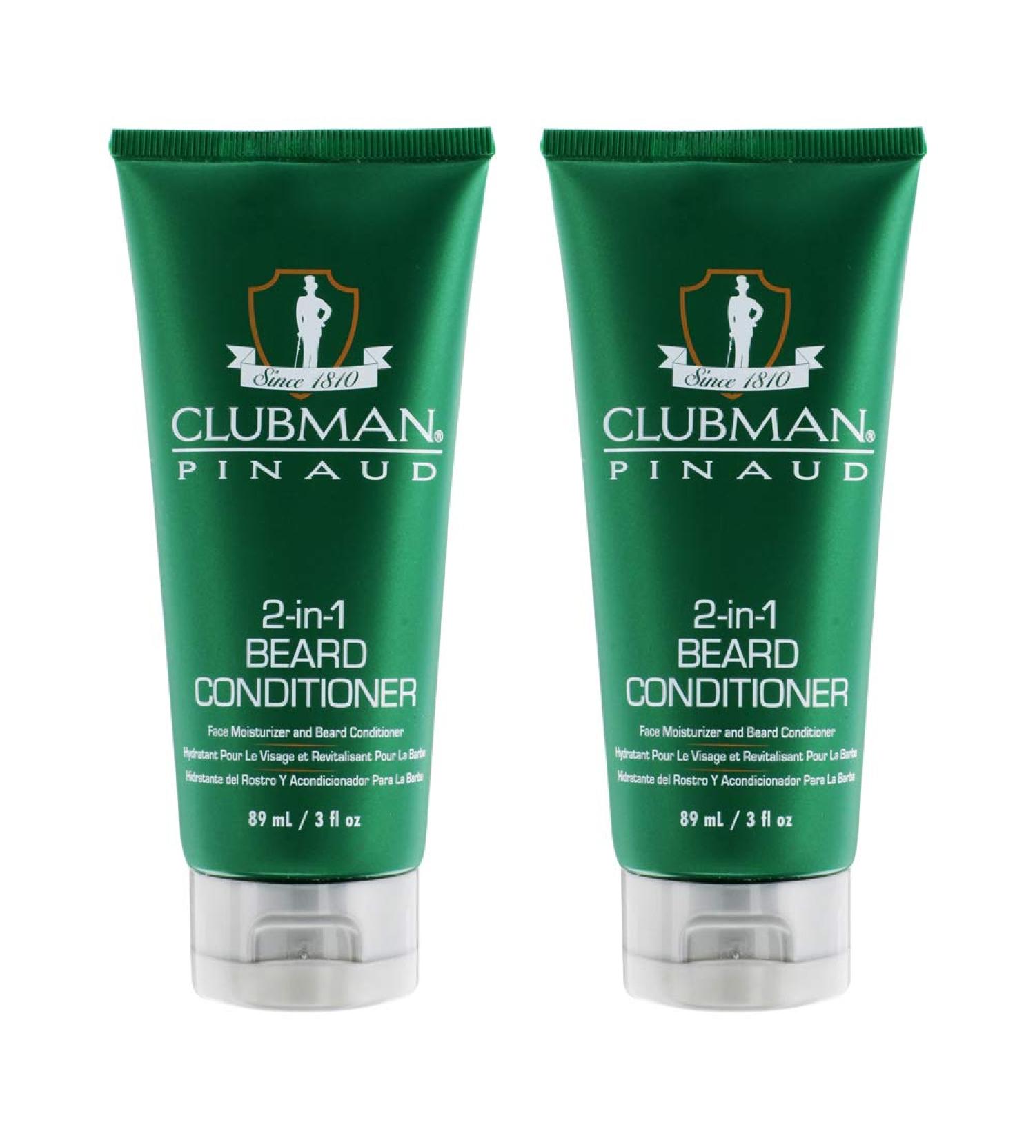 Clubman Pinaud 2-in-1 Beard Conditioner & Face Moisturizer 3 oz - Pack of 2 | 3 Fl Oz - Buy Online on GoSupps.com