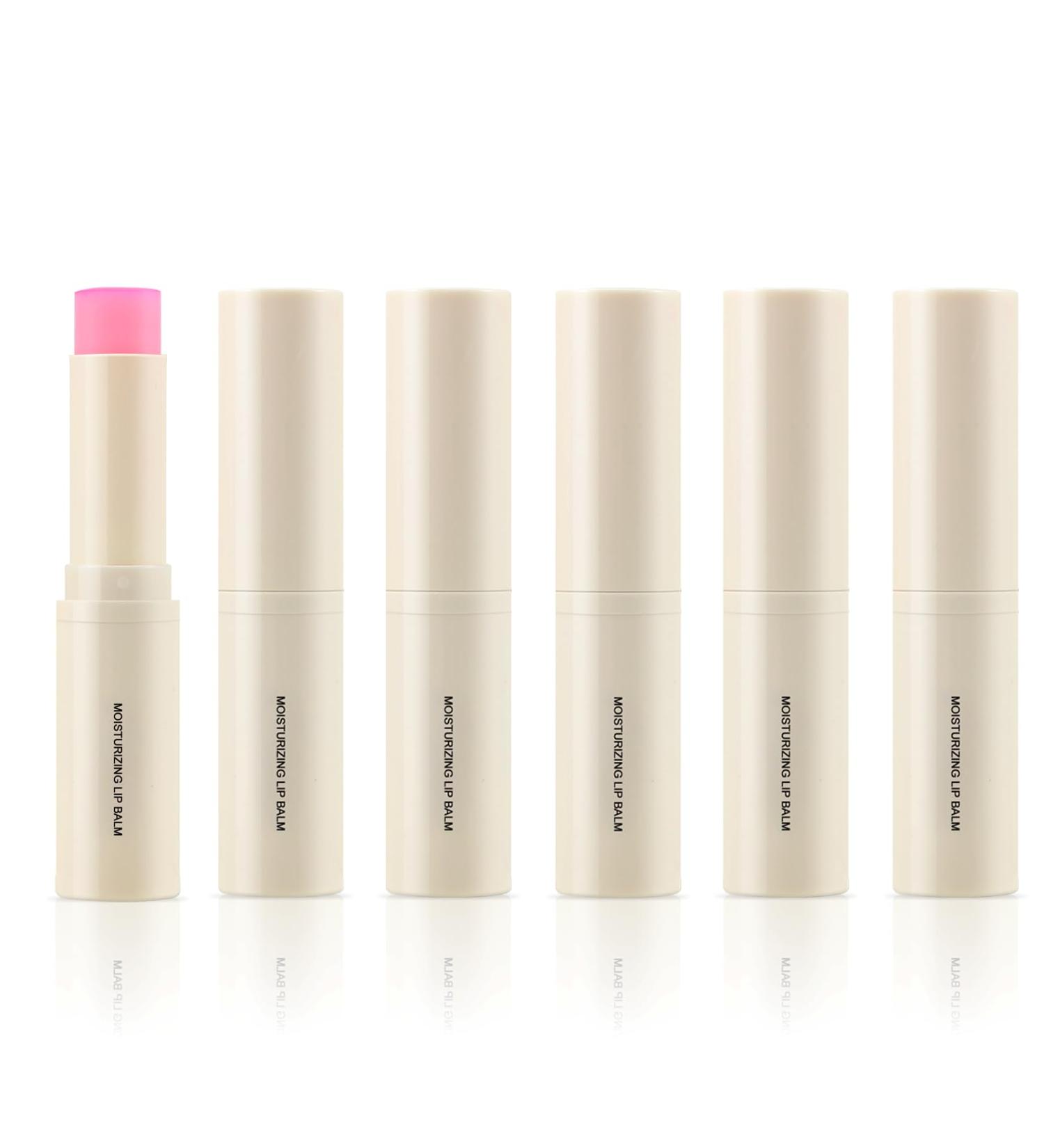 Boobeen 6PCS Lip Balm Set, Travel Size Daily Moisturizing Lip Care, All-Day Hydrating for Dry Cracked Lips, Peppermint & Strawberry for Men & Women 3.23 Ounce (Pack of 6) Strawberry - Buy Online on GoSupps.com