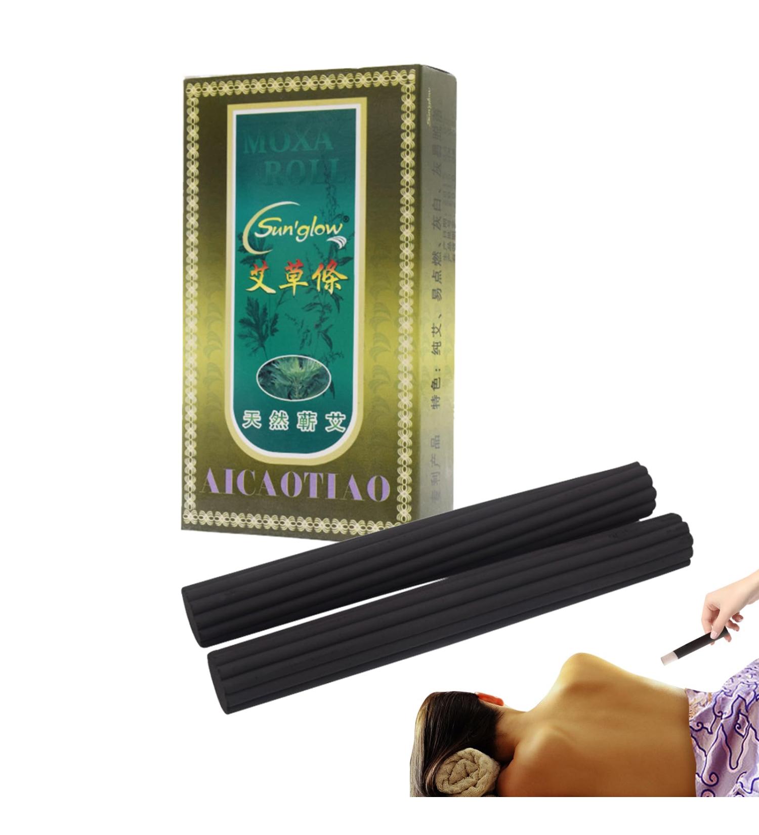 70-Piece Moxibustion Column Sticks - Smoke-Free Moxa Rolls for Body Massage & Relaxation | International Shipping - Buy Online on GoSupps.com