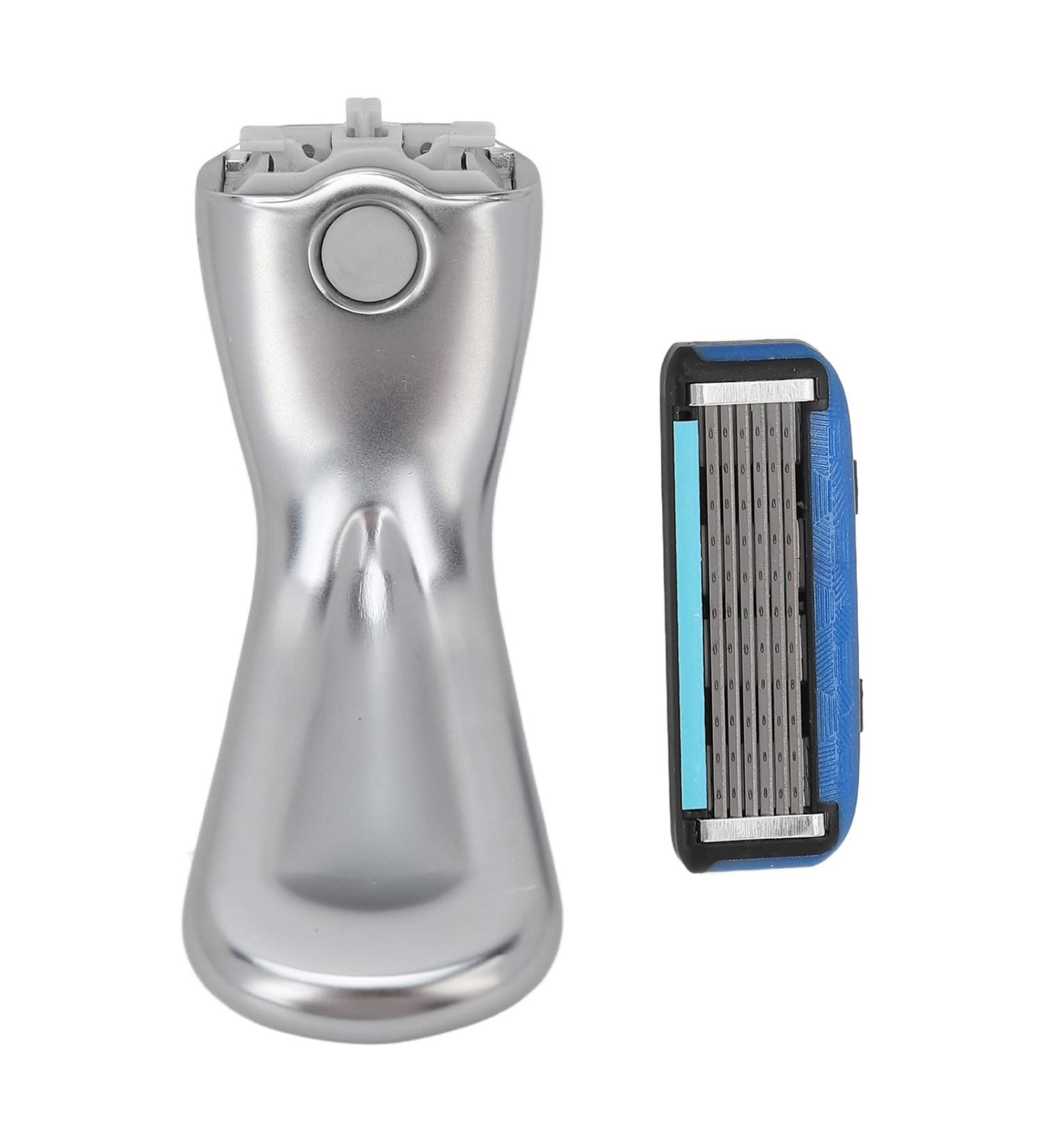 Sluff's Safety Razor for Men - Precision Single Blade Manual Razor Waterproof & Portable with 6 Removable Blades - Best Shaving Experience - Buy Online on GoSupps.com