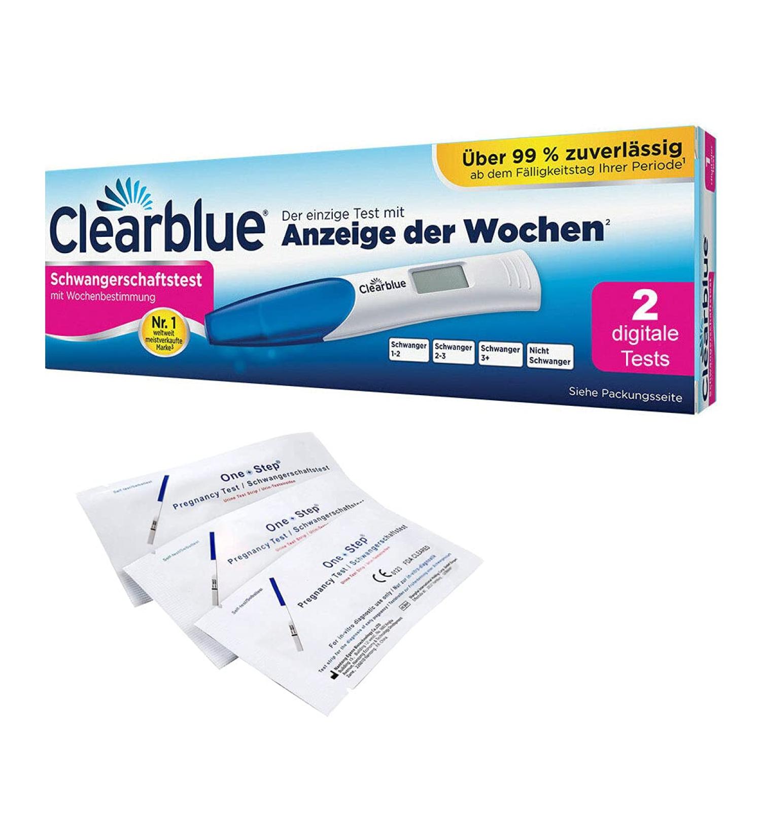 Buy 5 Ultra-Sensitive One+Step Pregnancy Tests & 2 Digital Week Determination Tests - Early Detection & Accurate Results | Global Shipping - Buy Online on GoSupps.com