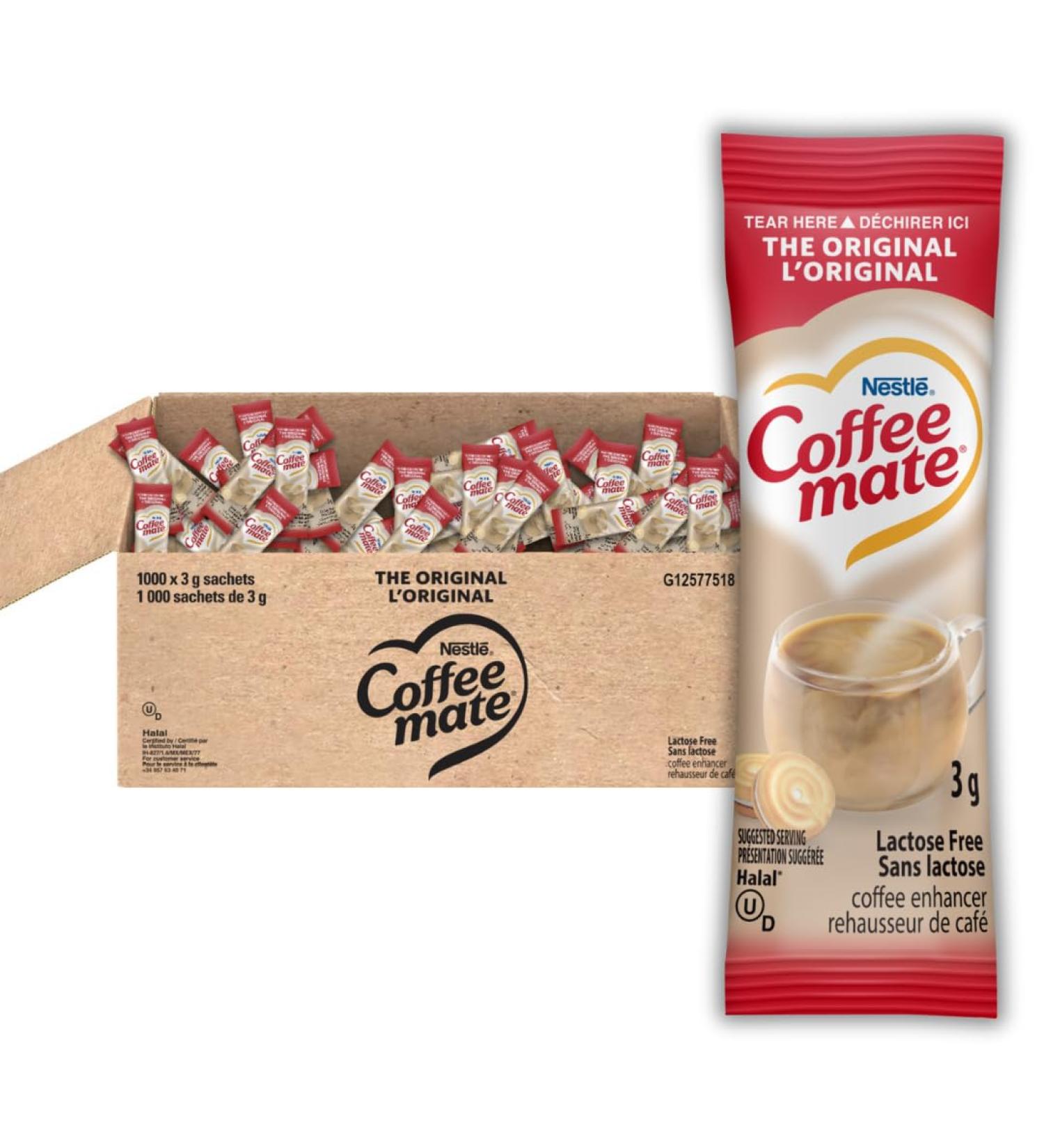 COFFEE MATE Original Coffee Creamer Coffee Creamer Powder Pack of 1000 (3g each) 100% Lactose Free Kosher Easy to Store - Buy Online on GoSupps.com