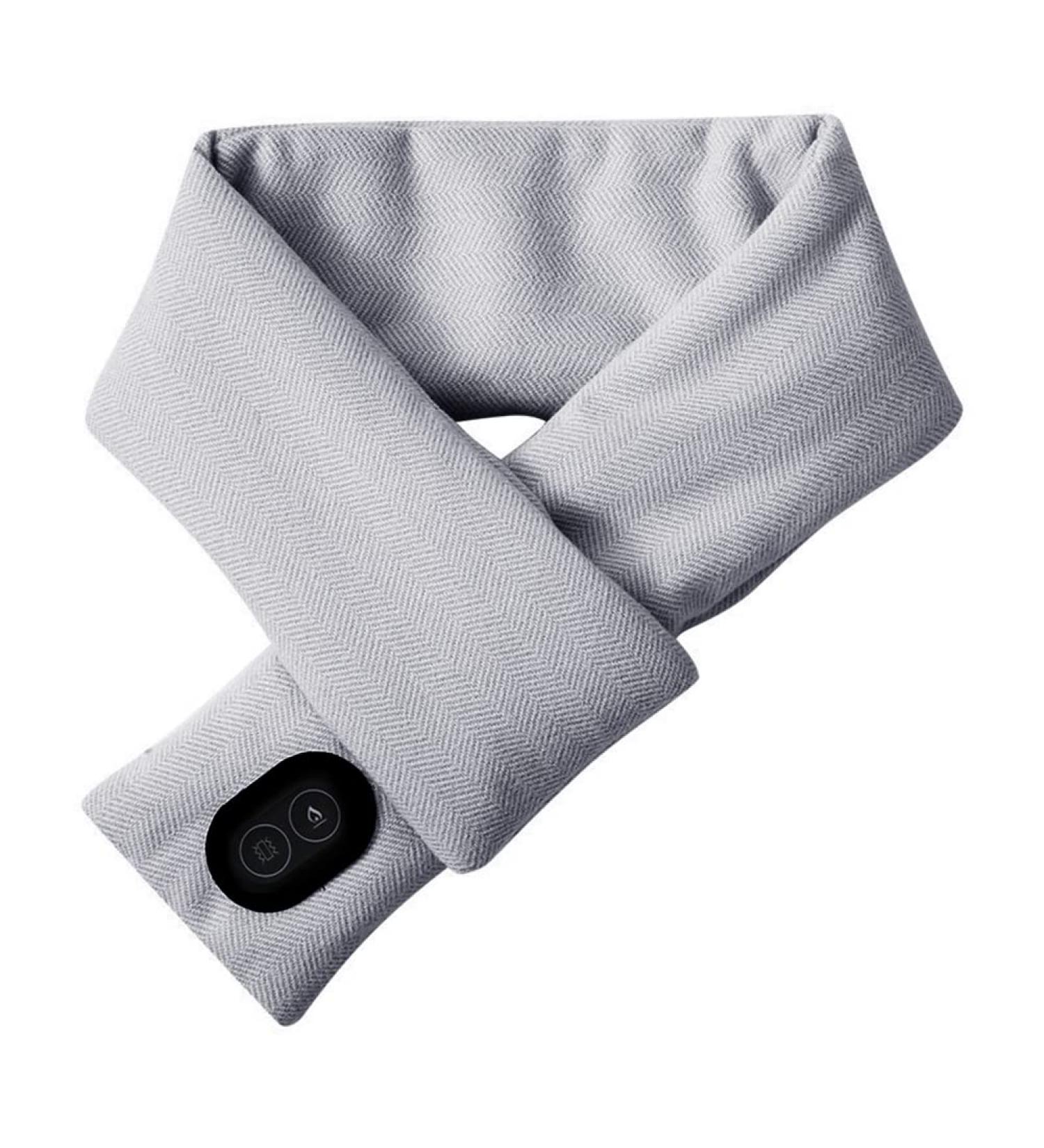 Buy Asudaro Electrically Heated Scarf - USB Neck Warmer with 3 Heating Levels & Massage - Perfect for Running Skiing Cycling | Gray - Buy Online on GoSupps.com