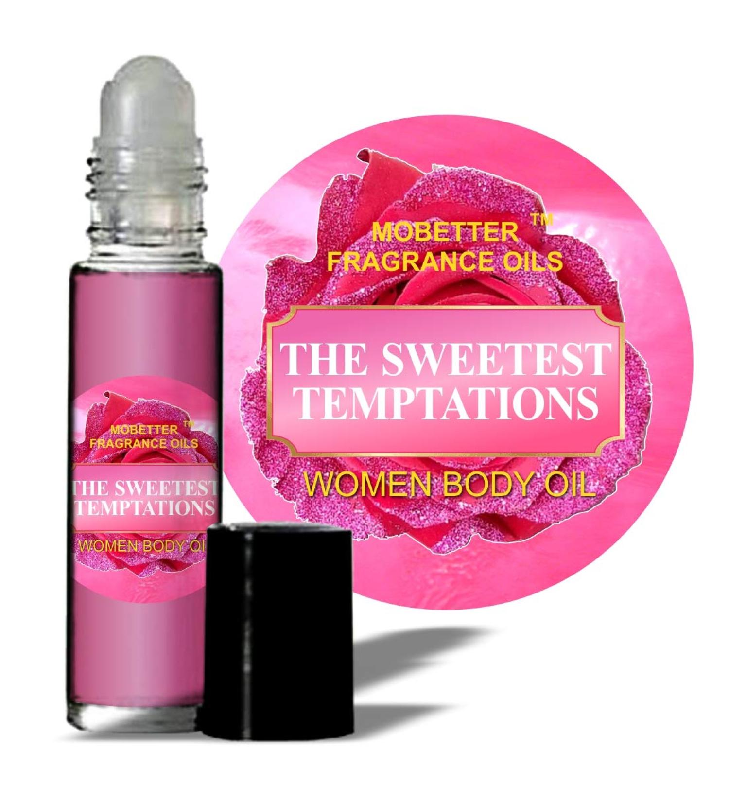 The Sweetest Temptations Perfume Fragrance Body Oil for Women by Mobetter Fragrance Oils