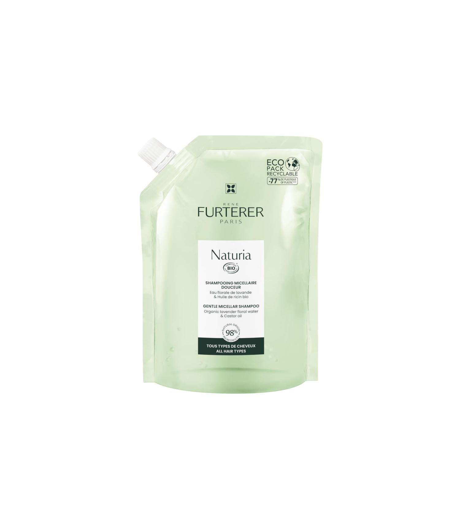 Ren Furterer - NATURIA - Gentle Micellar Shampoo - Certified Organic Ultra-gentle Shampoo - All Hair Types- 400ml - Buy Online on GoSupps.com