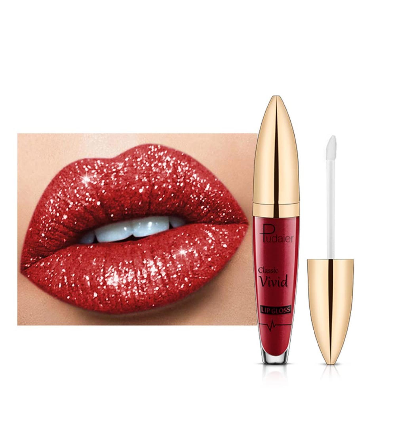  Mzshne Extreme shine crystal lip gloss. Vegan and cruelty-free formula. Popular beauty makeup lipstick. - Buy Online on GoSupps.com