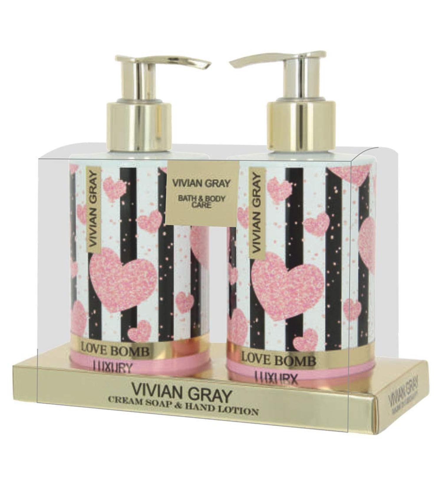 VIVIAN GRAY 1052 Hand Care Set Love Bomb Luxury Pink/Gold (500 ml) | International Shipping Available - Buy Online on GoSupps.com
