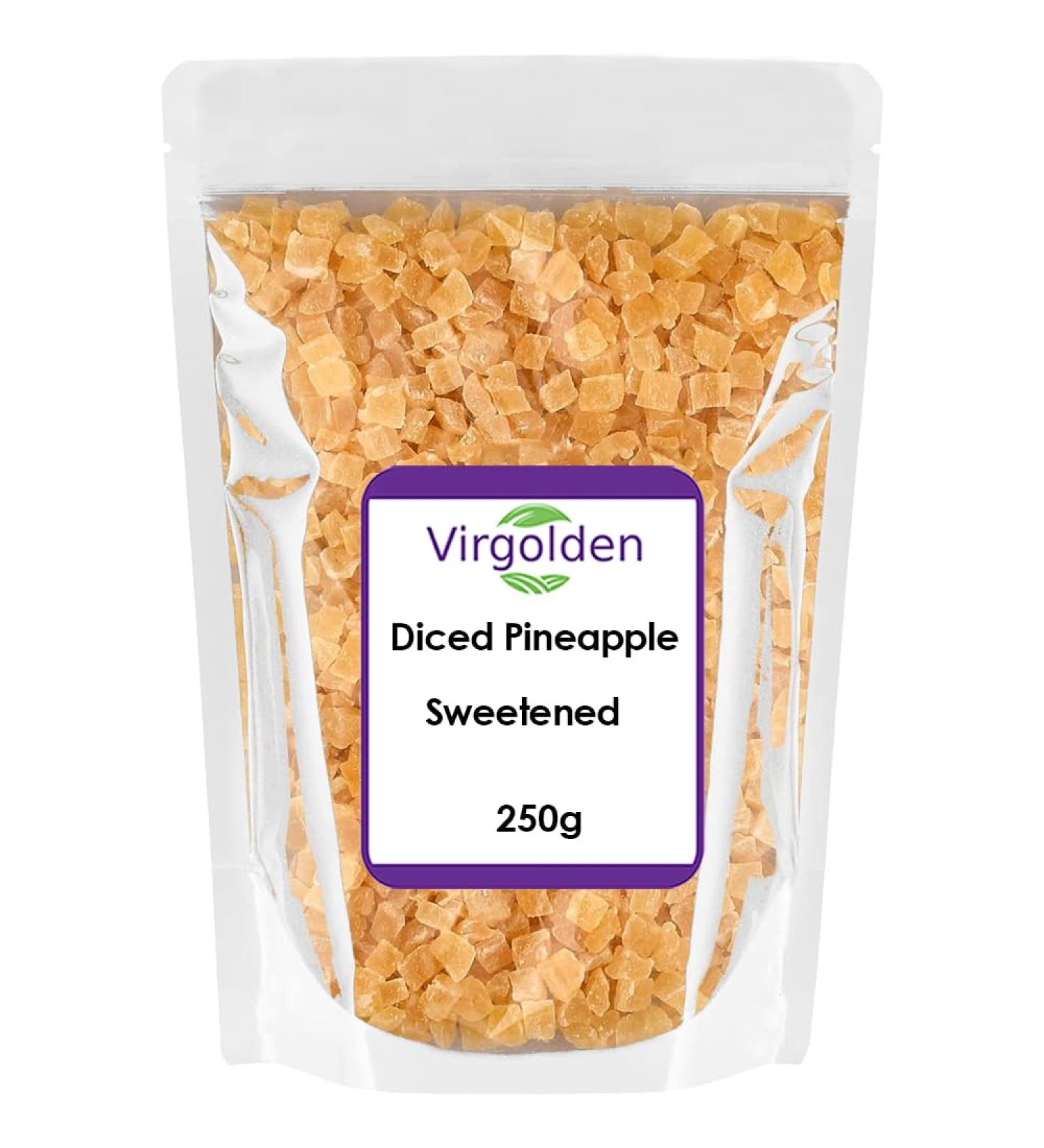 Diced Pineapple Sweetened 250g by Virgolden - Buy Online on GoSupps.com