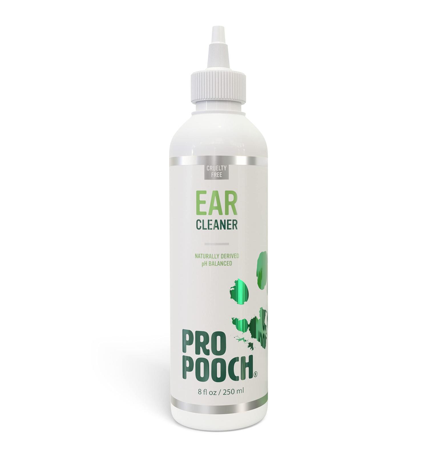 Pro Pooch All-Natural Dog Ear Cleaner Solution 8oz - Ear Wash Drops for Cleaning, Grooming & Treatment of Waxy Ears, Infection, Odor - Pet Supplies - Buy Online on GoSupps.com