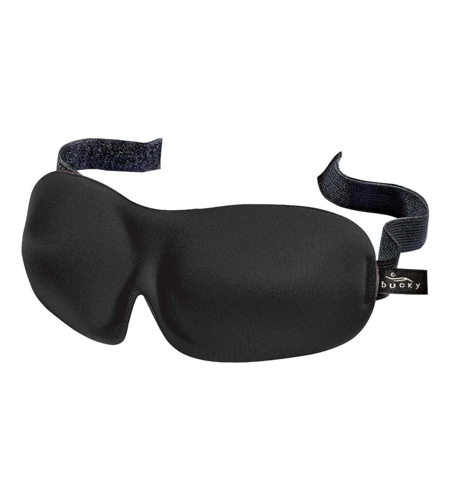 9.5" Solid Black Smooth Unisex Sleep Mask