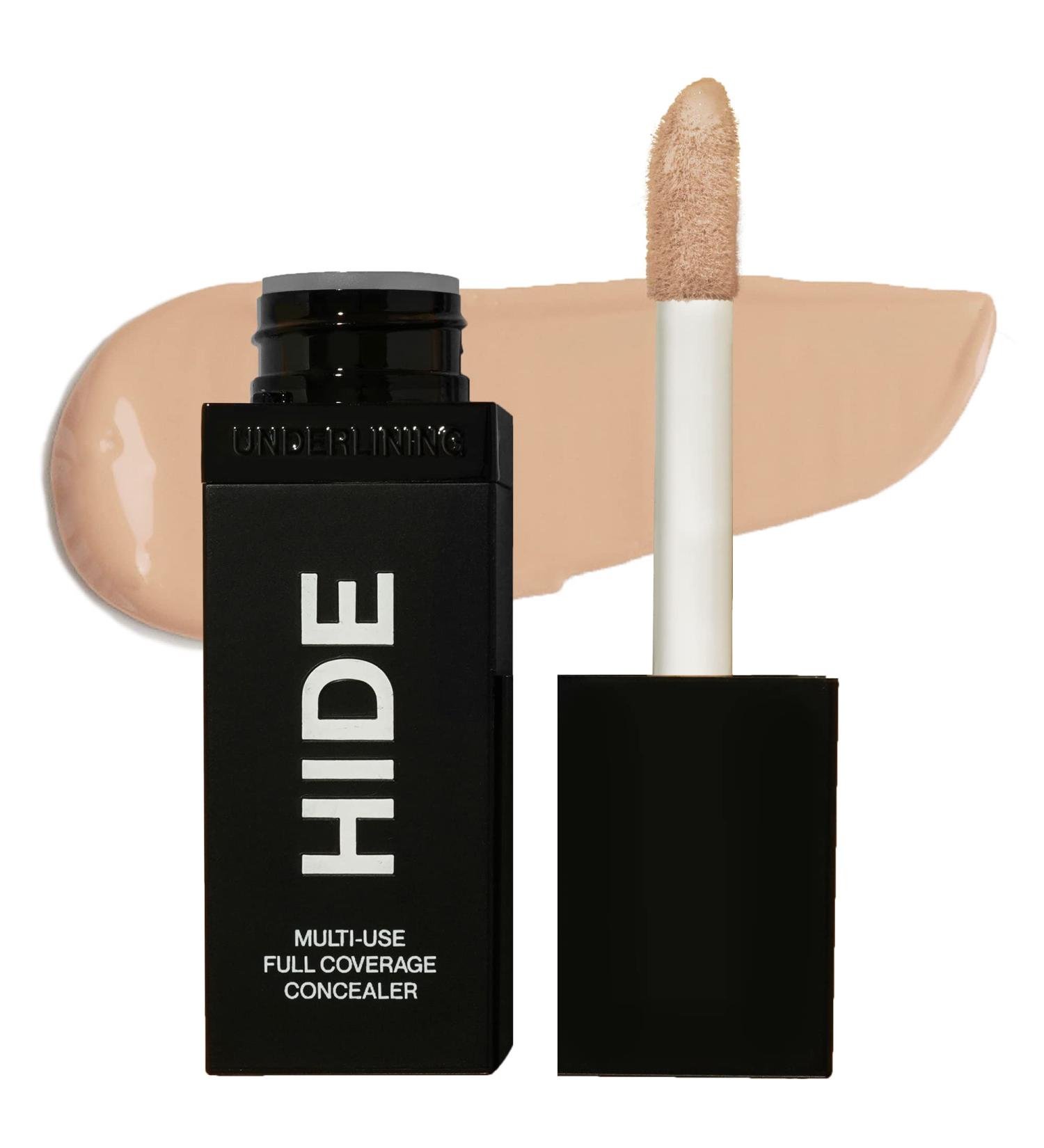 HIDE PREMIUM Liquid Multi-Use Concealer 0.5 fl. oz. - Full Coverage Concealer for Acne, Dark Spots, and Blemishes | Oil-Free Formula | Shade Finder Included - Buy Online on GoSupps.com