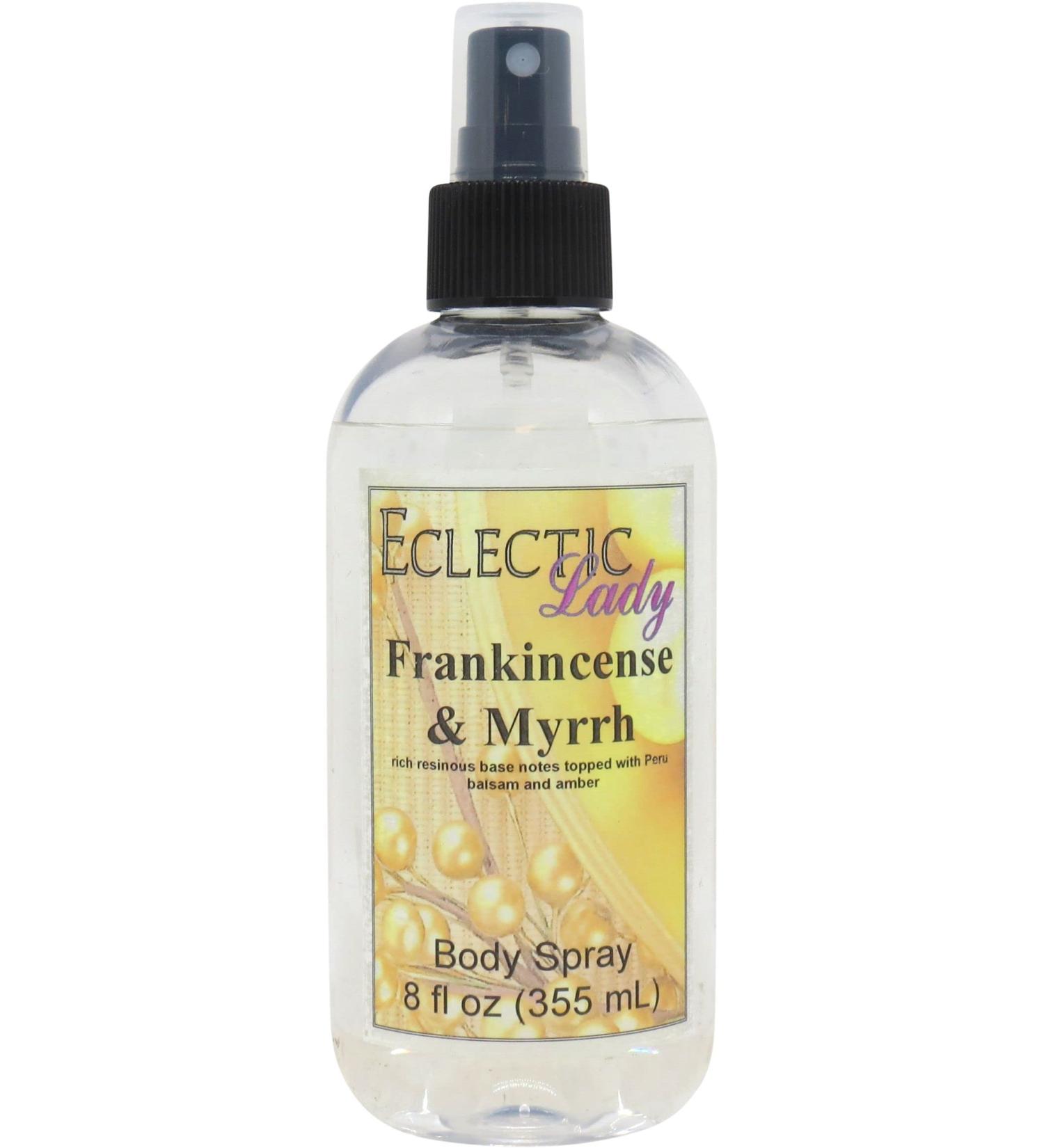 Frankincense And Myrrh Body Spray 8 ounces Body Mist for Women with Clean Light & Gentle Fragrance Long Lasting Perfume with Comforting Scent for Men & Women Cologne with Soft Subtle Aroma For Regular Strength 8 Fluid Ounces - Buy Online on GoSupps.com
