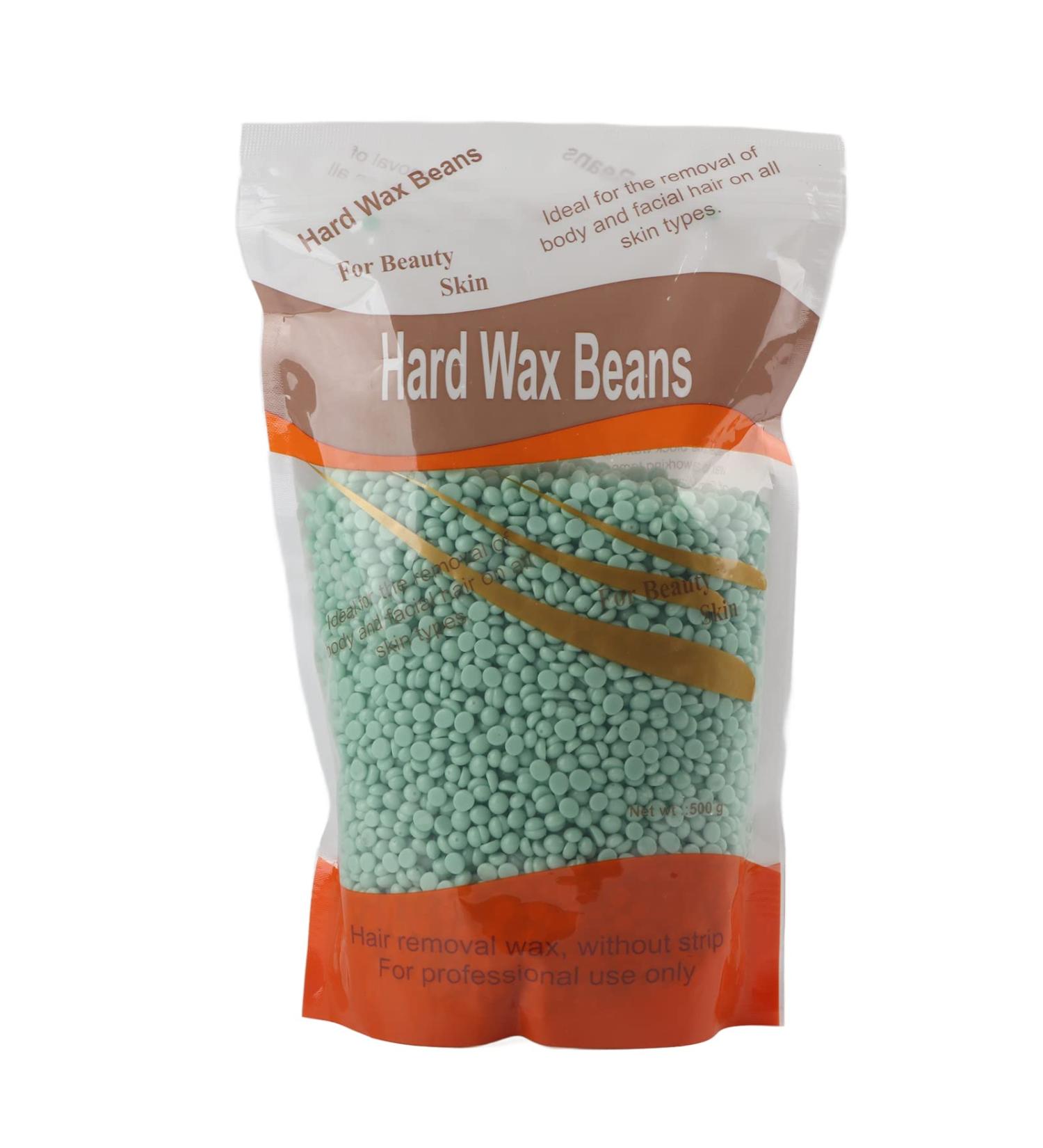 Hard Wax Beans Blue 500g - Painless Hair Removal Wax for Face Body Legs & Bikini | Hot Wax Beads for Smooth Skin - Buy Online on GoSupps.com