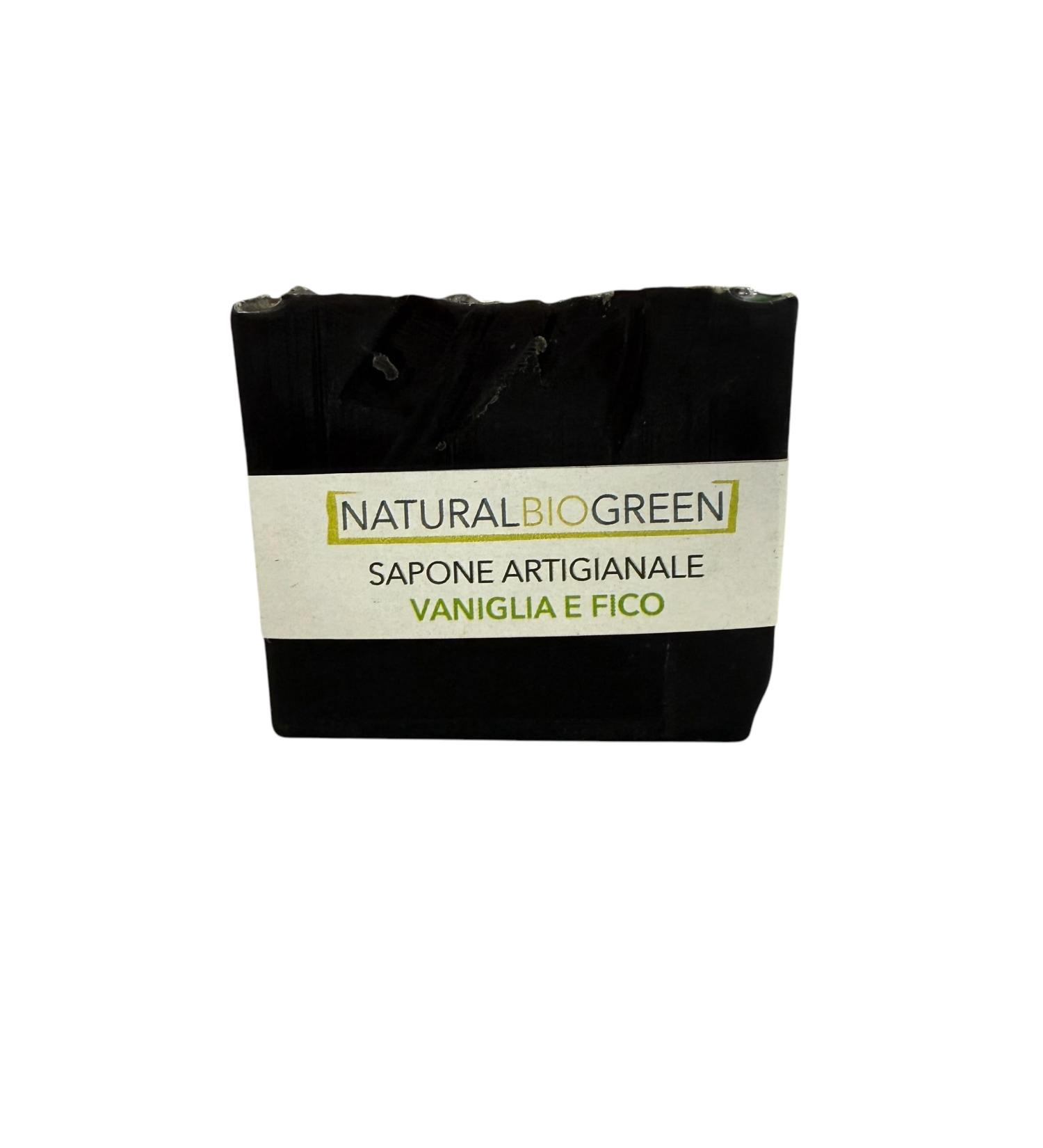 Naturalbiogreen Handmade vanilla and white fig scented soap 100g
