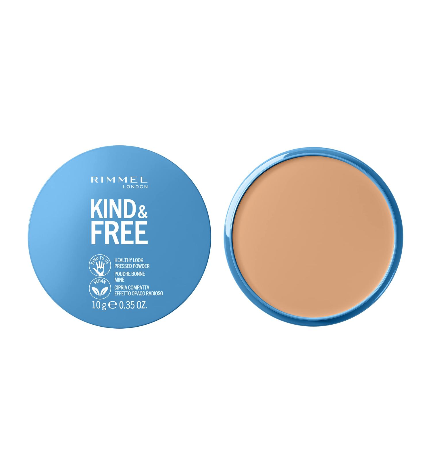 Rimmel Kind + Free Natural Finish Pressed Powder Light 020 | Vegan Formula | Oil-Free Formula - Buy Online on GoSupps.com