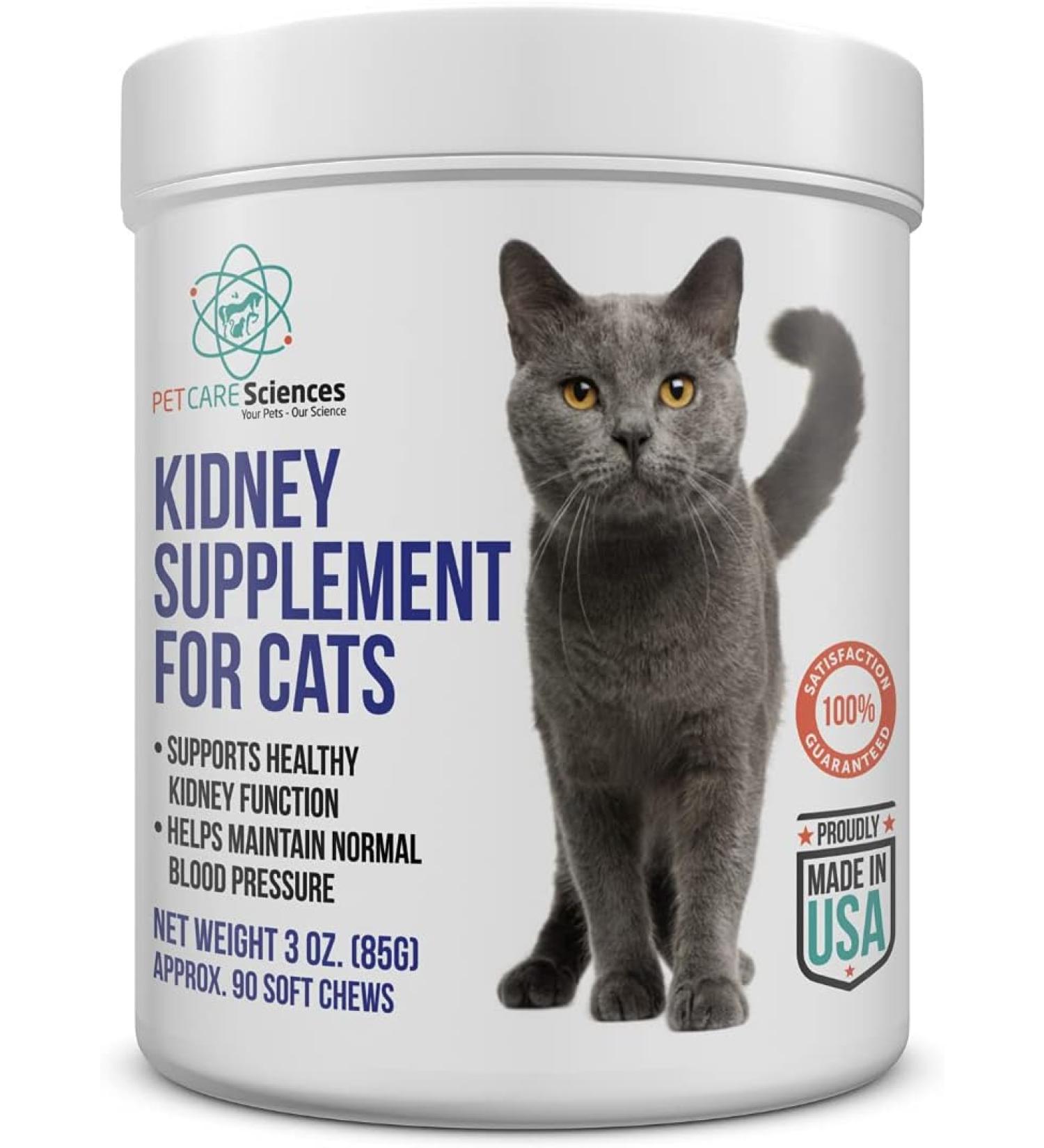PET CARE Sciences Approx 90 Servings Cat Kidney Support Chews Feline Kidney Restore Renal Cat Treats Cats Kidney Support Supplement Urinary Tract Irritations Control for Cat - 3 Oz - Buy Online on GoSupps.com