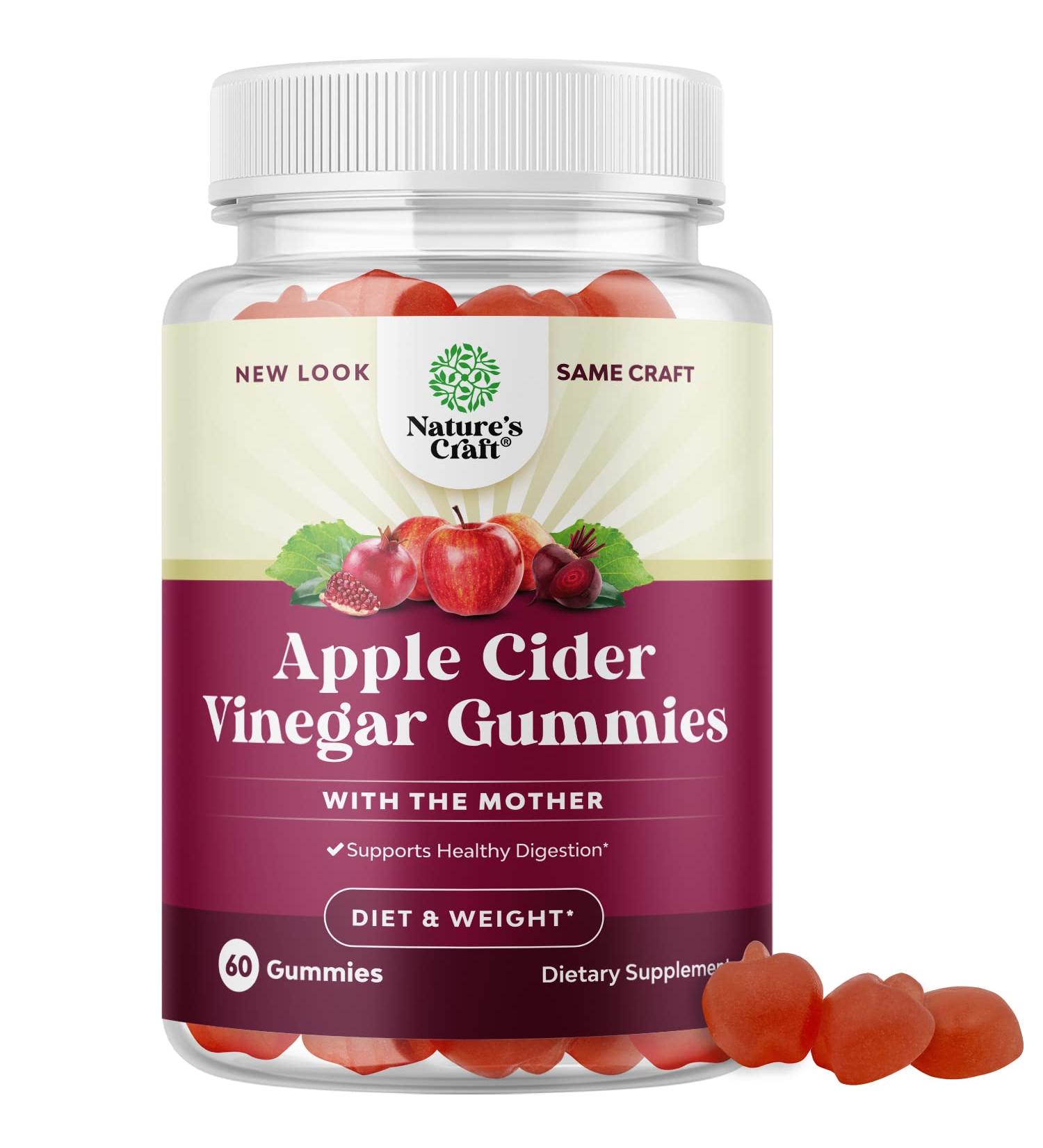 ACV Apple Cider Vinegar Gummies - Natural Energy & Immune Support Supplement with Mother - Buy Online on GoSupps.com