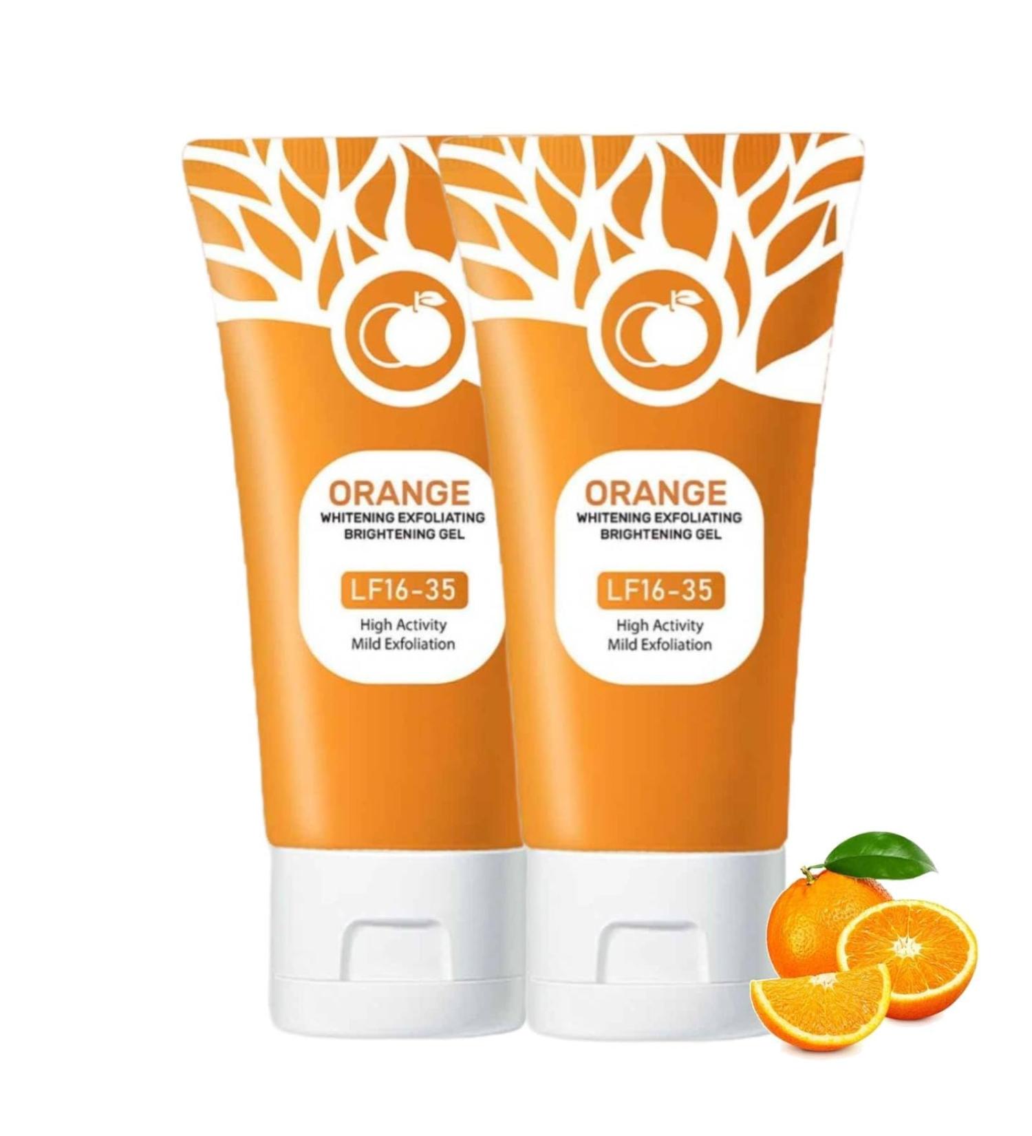 Gels Exfoliants Orange Pour Le Visage Et Le Corps - 100g Gommage Corps Exfoliant Exfoliant Pour Visage Et Corps - Nettoyage En Profondeur - Exfoliant Hydratant Pour Soin Peau (2PC 100g) 2PC 100 g (Lot de 1) - Buy Online on GoSupps.com
