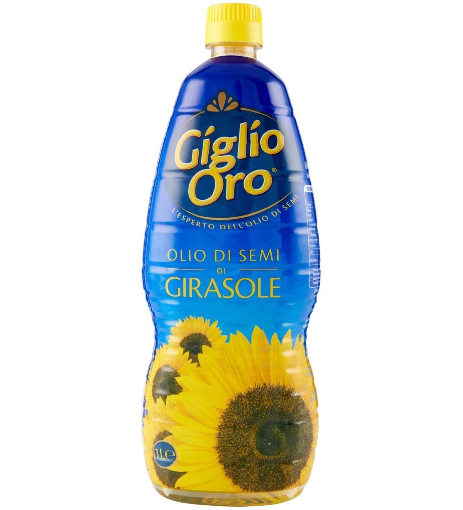 Carapelli Carapelli Giglio Oro Sunflower Seed Oil Food Oil 1 Litre 100% Italian Oil Pack of 3