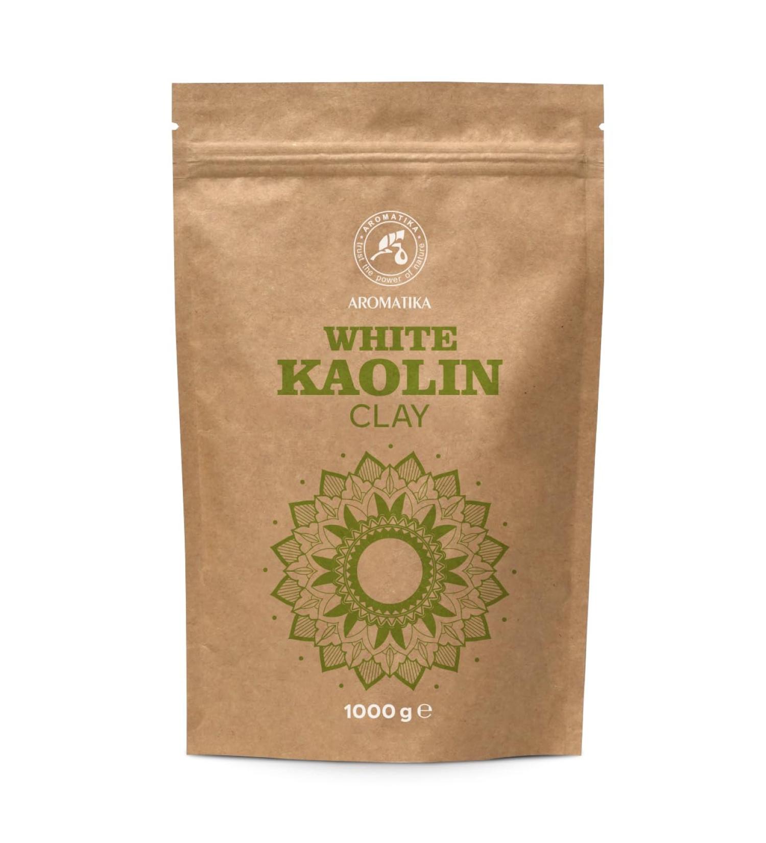 White Kaolin Clay 1000g - Kaolin - Pure and natural kaolin clay powder - White kaolin clay powder for face and body - White kaolin powder - Kaolin powder - Skincare - Buy Online on GoSupps.com
