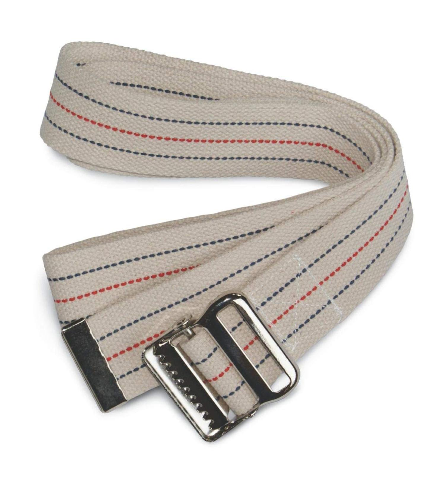 80317 Gait Belt with Metal Buckle 2" Width 60" Length 1 Stripe