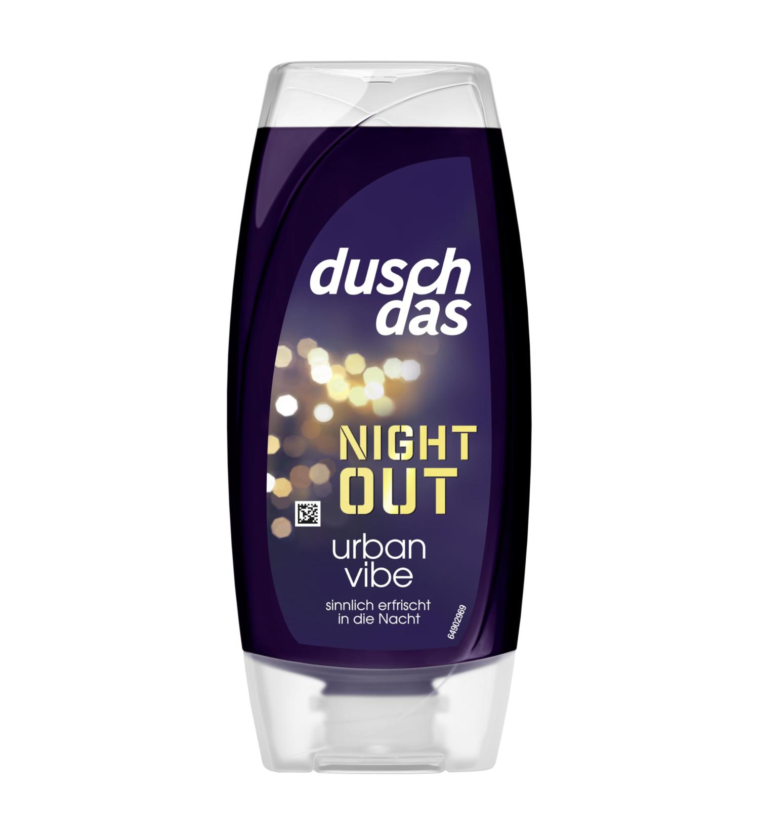 Unilever Germany Duschdas Shower Gel Night Out Urban Vibe with a pampering scent provides a sensually refreshing start to the night 225 ml - Buy Online on GoSupps.com