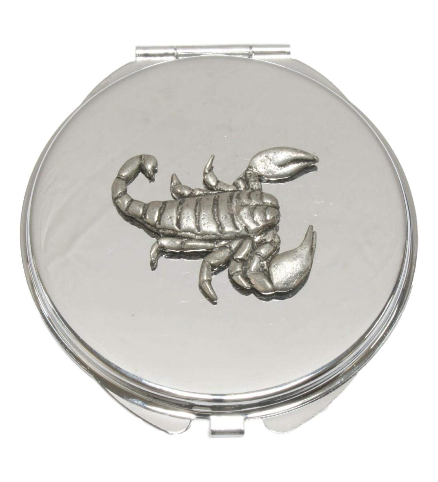 Scorpio The Scorpion Compact Mirror Handbag Gift With Free Engraving 313 - Buy Online on GoSupps.com